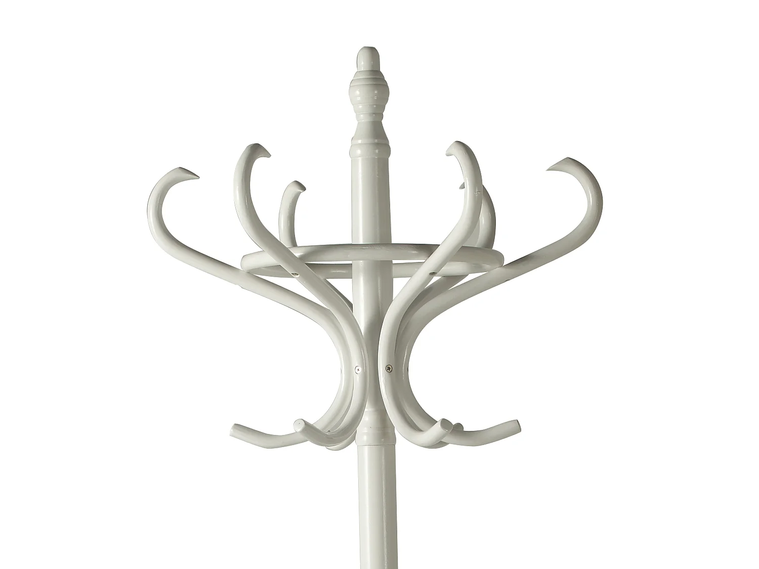 Porte-manteau - H183cm x L48cm x P51cm - bois coloris blanc -  Vintage