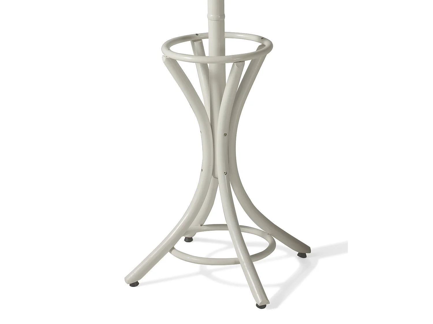 Porte-manteau - H183cm x L48cm x P51cm - bois coloris blanc -  Vintage