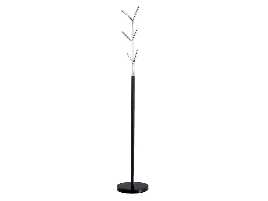 Porte-manteau - H175cm x L31cm x P31cm - métal noir/chromé - Arbre