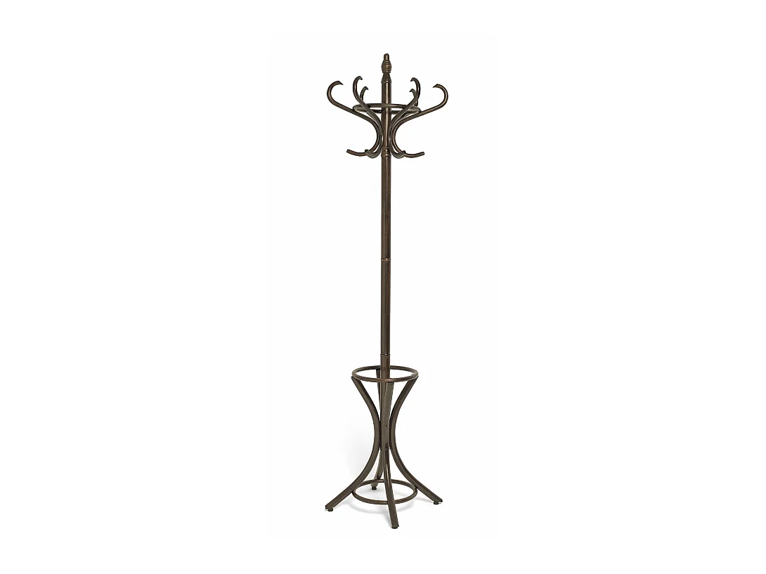 Porte-manteau - H183cm x L48cm x P51cm - bois coloris noyer -  Vintage