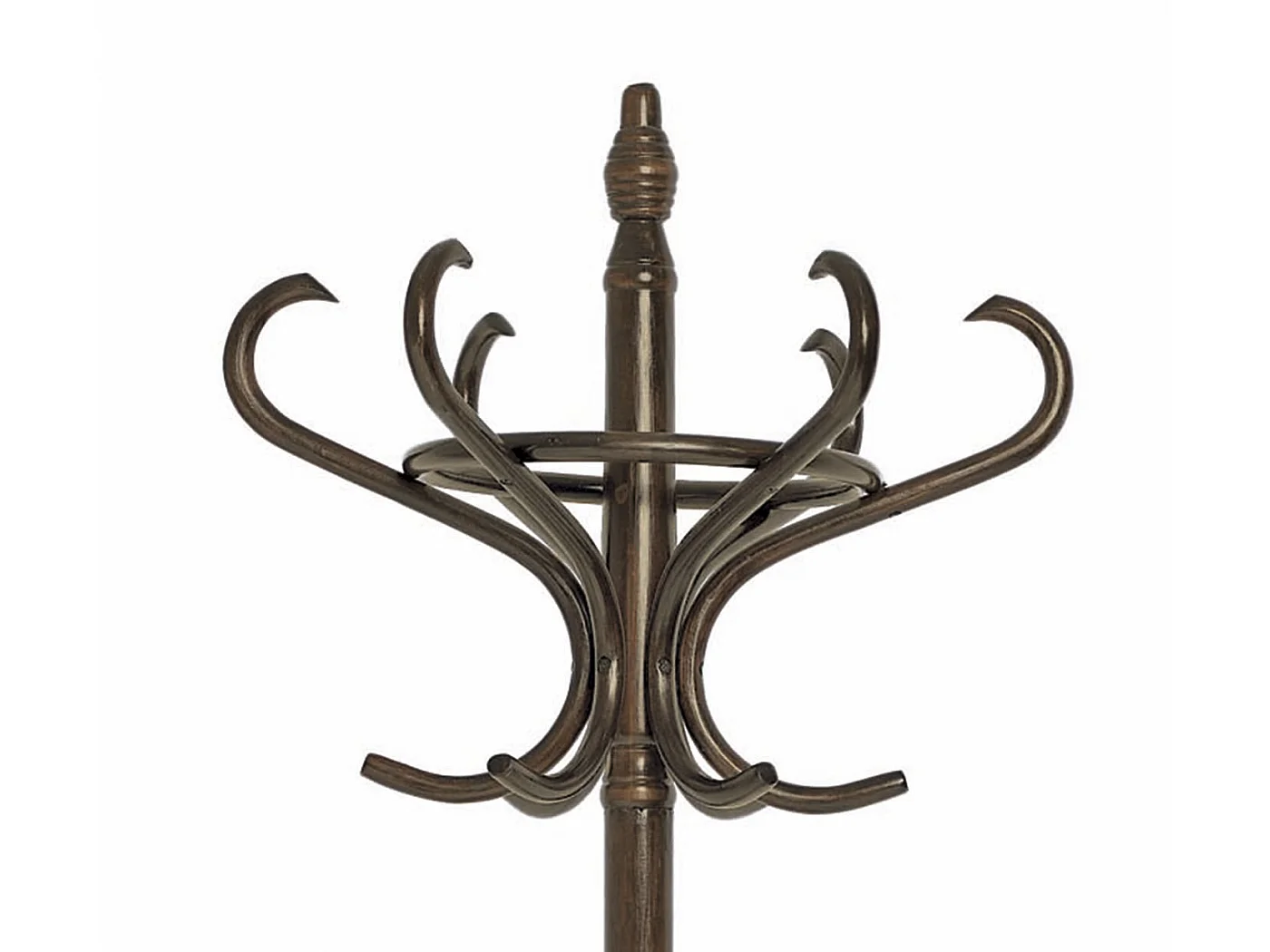 Porte-manteau - H183cm x L48cm x P51cm - bois coloris noyer -  Vintage