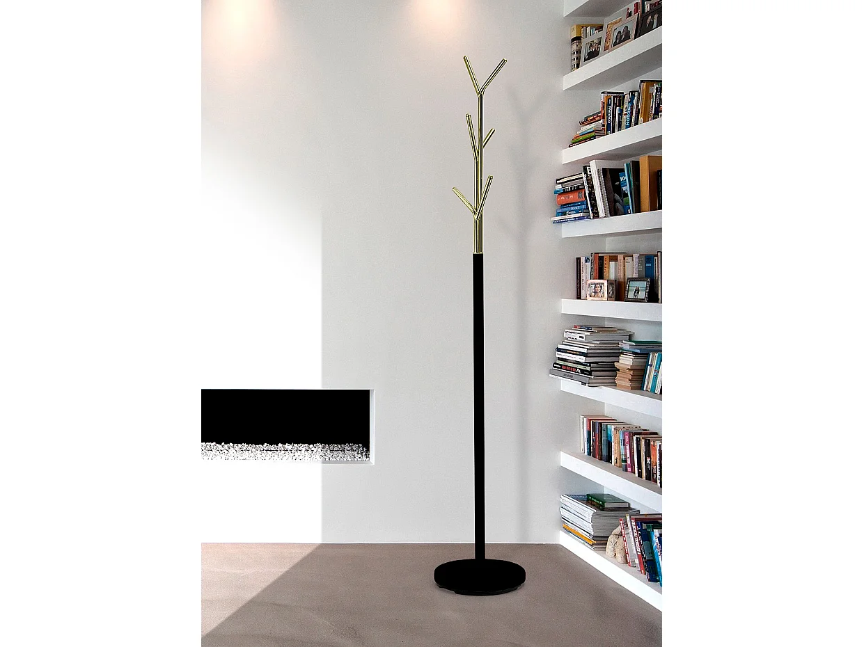 Perchero - A179cm x L29cm x F29cm - metal blanco - Schemátique