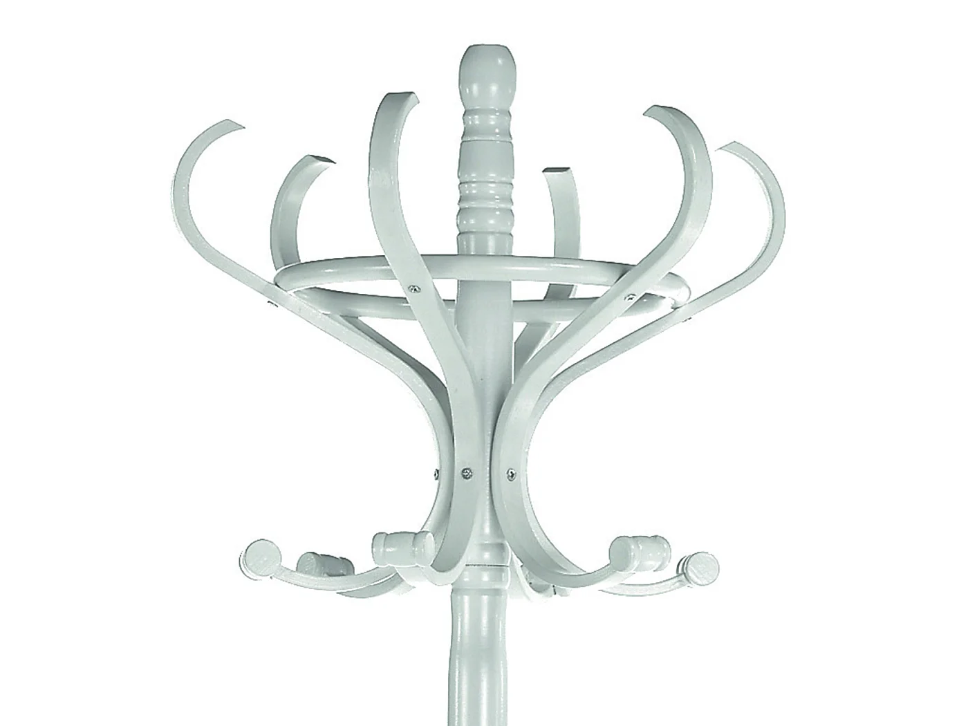 Perchero giratorio - A183cm x L48cm x F51cm - madera color blanco - Retro