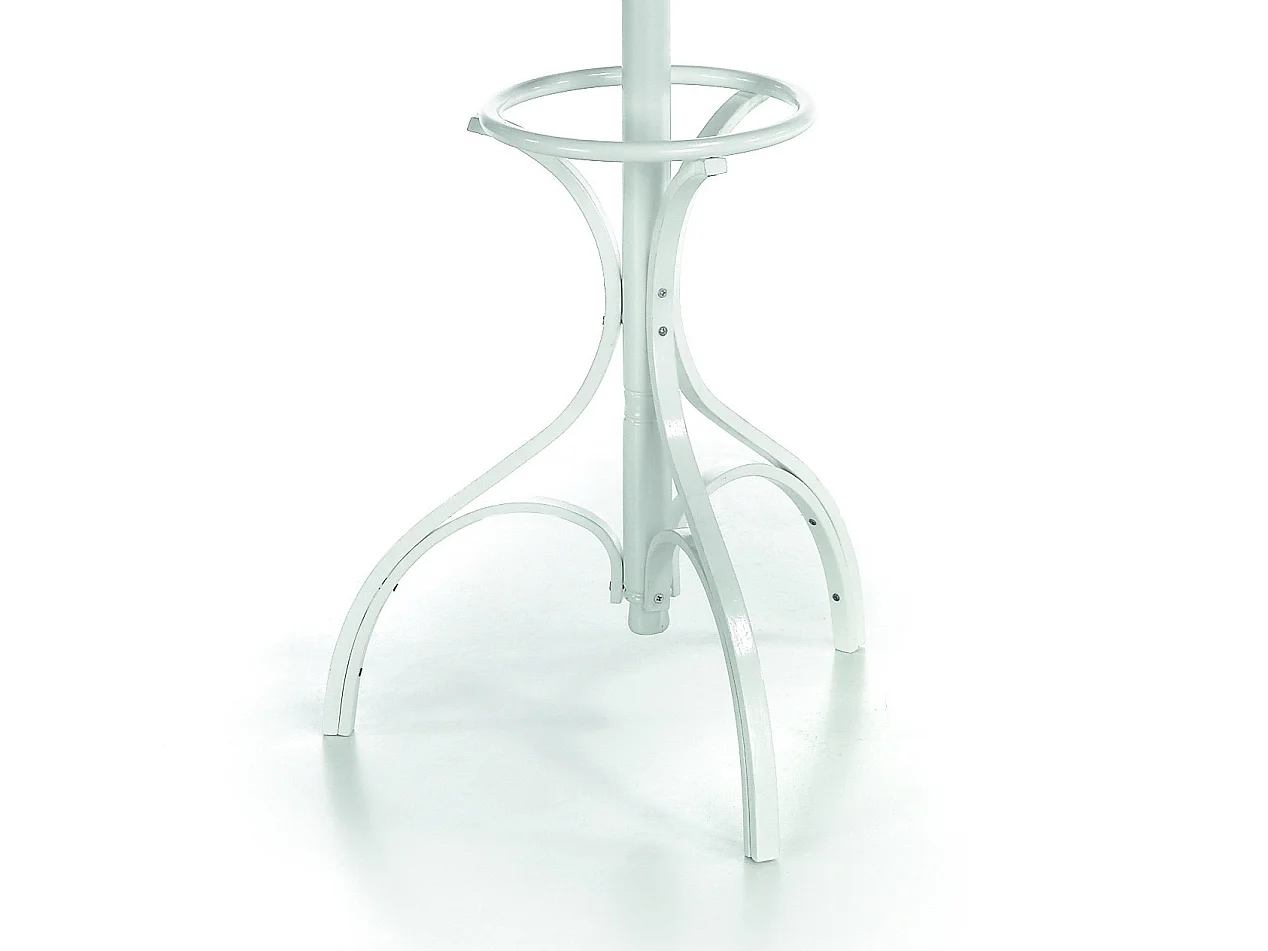 Perchero giratorio - A183cm x L48cm x F51cm - madera color blanco - Retro