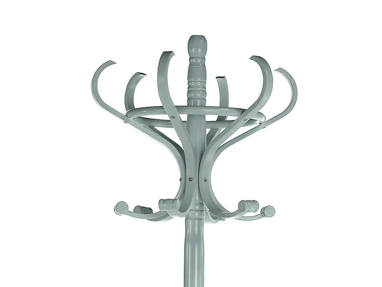 Porte-manteau pivotant - H183cm x L48cm x P51cm - bois coloris gris - Retro