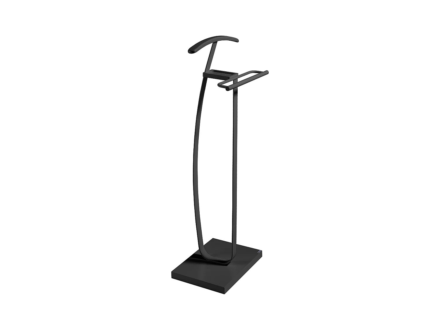 Valet de nuit - H115cm x L48cm x P30cm - hêtre massif gris graphite - City