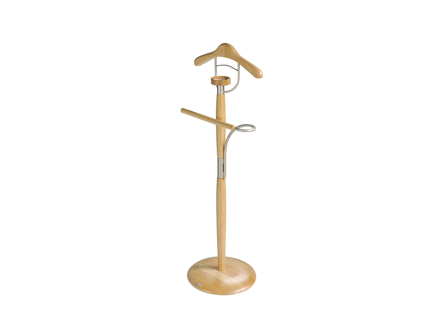 Valet de nuit - H110cm x L45cm x P32cm - hêtre massif naturel - Milano