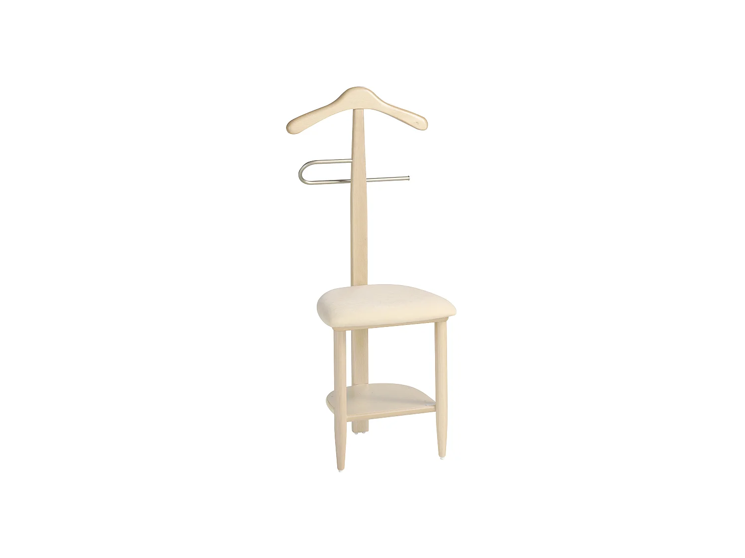 Valet de nuit - H105cm x L45cm x P41cm - hêtre massif chêne clair - Sedie