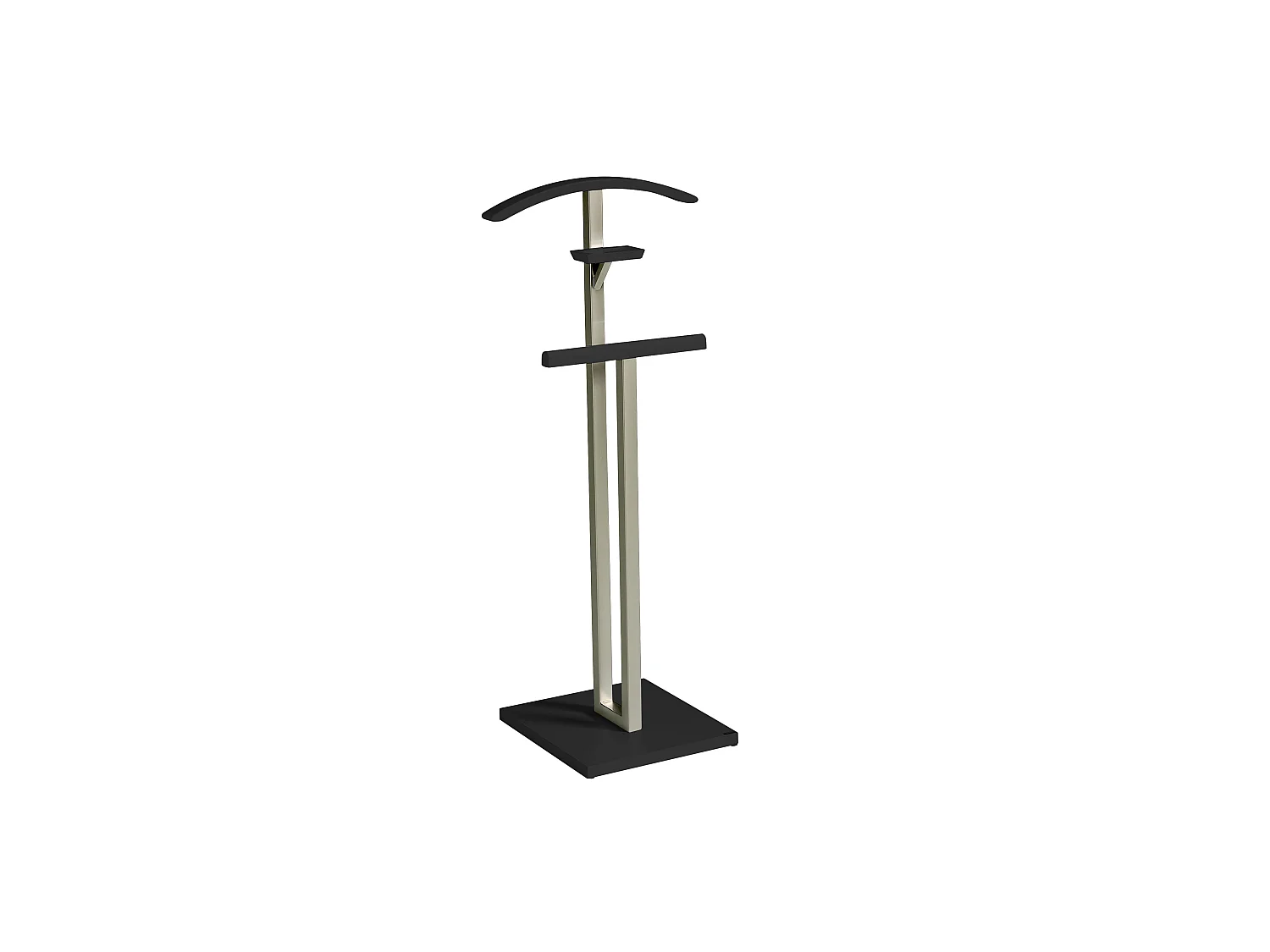 Valet de nuit - H116cm x L46cm x P34cm - hêtre massif noir - New York