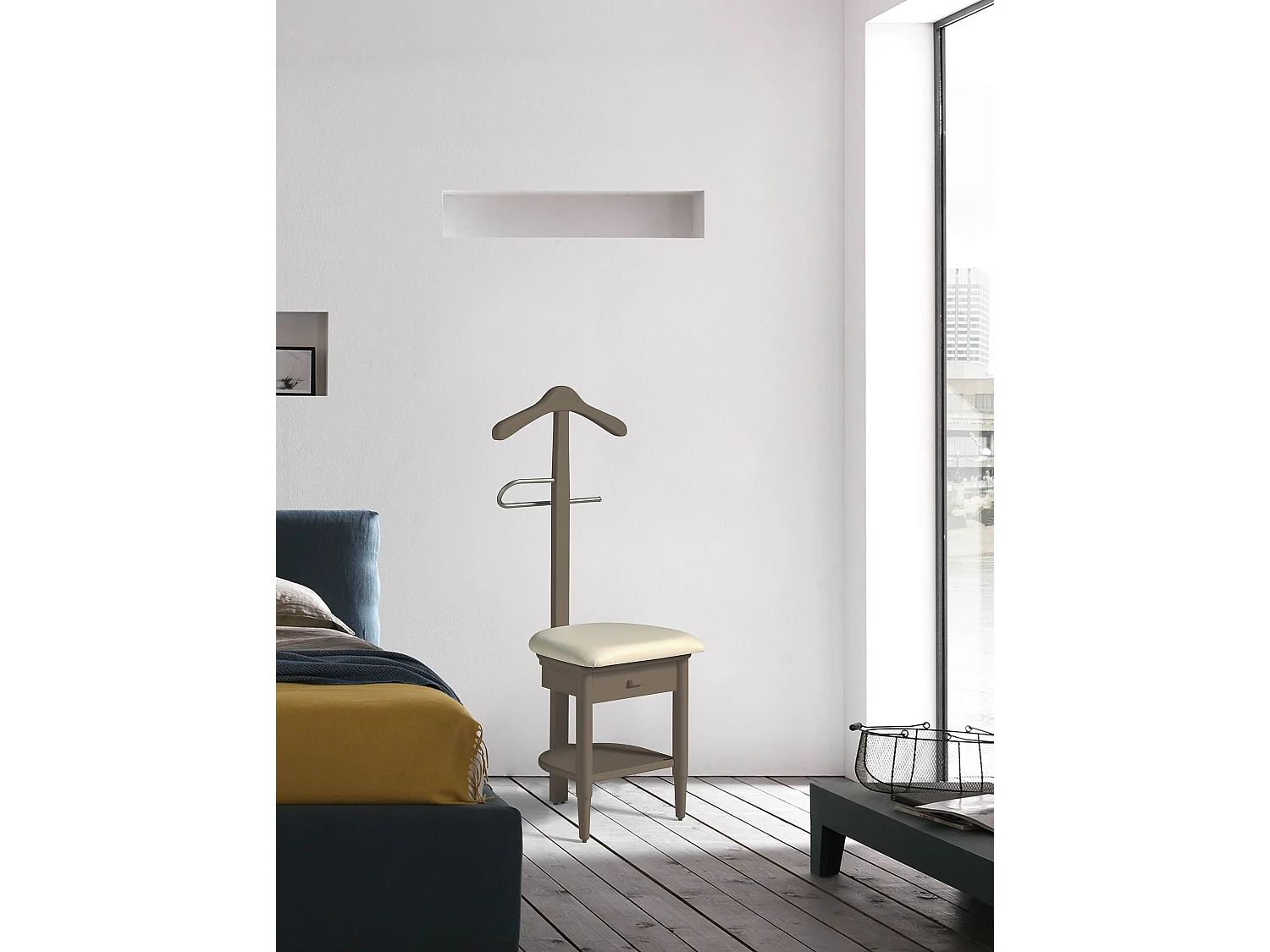 Cabide - A115cm x L45cm x F41cm - faia maciça moca - Stanza