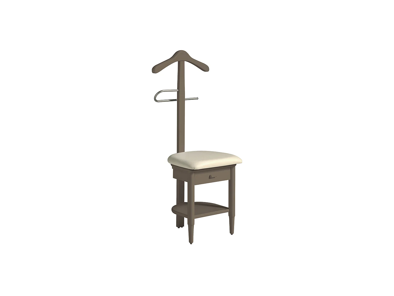 Valet de nuit - H115cm x L45cm x P41cm - hêtre massif moka - Stanza