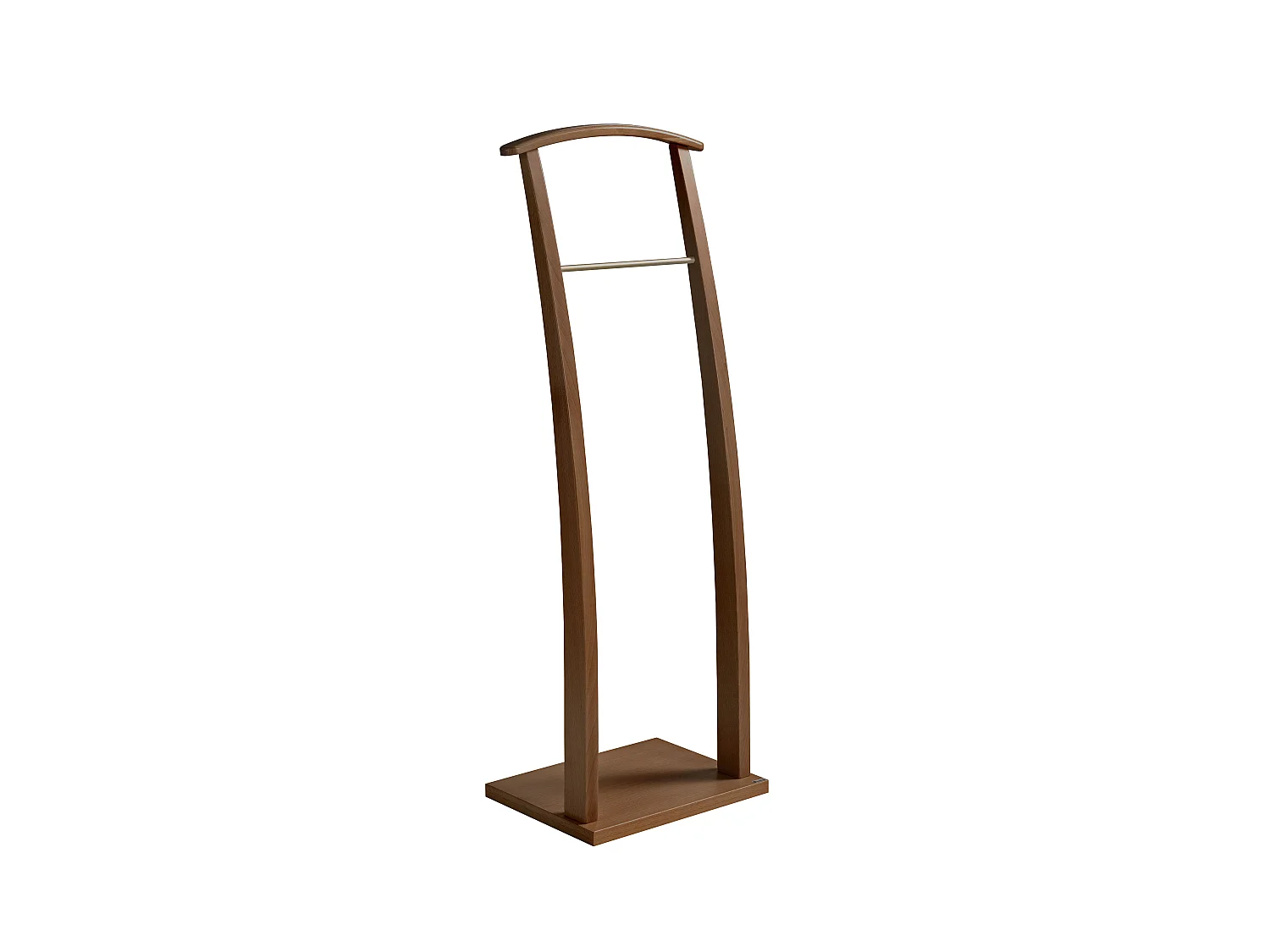 Valet de nuit - H117cm x L40cm x P28cm - hêtre massif noyer - Curves