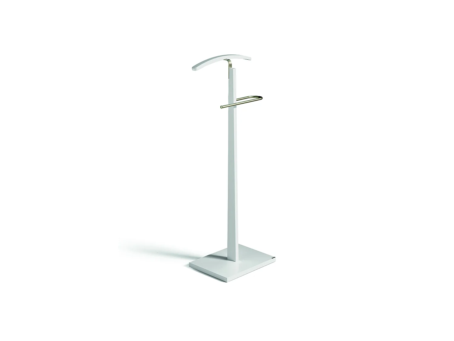 Valet de nuit - H114cm x L48cm x P28cm - hêtre massif blanc - Smart