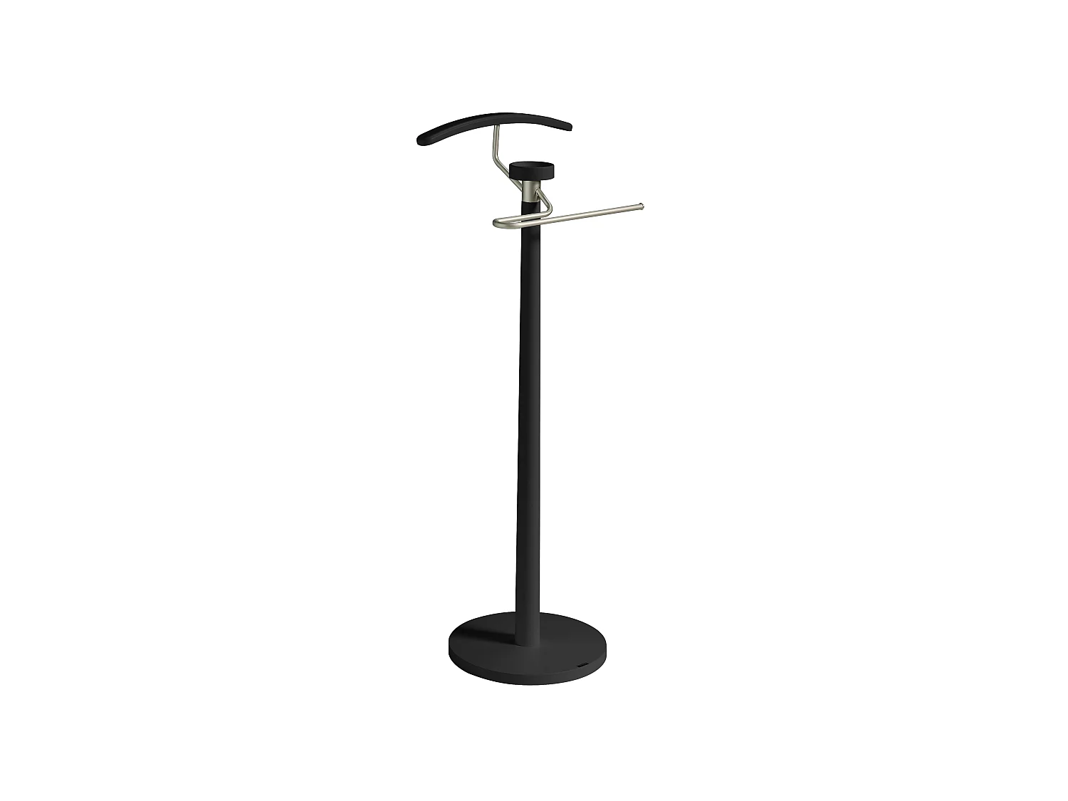 Valet de nuit - H112cm x L46cm x P34cm - hêtre massif noir - Bold