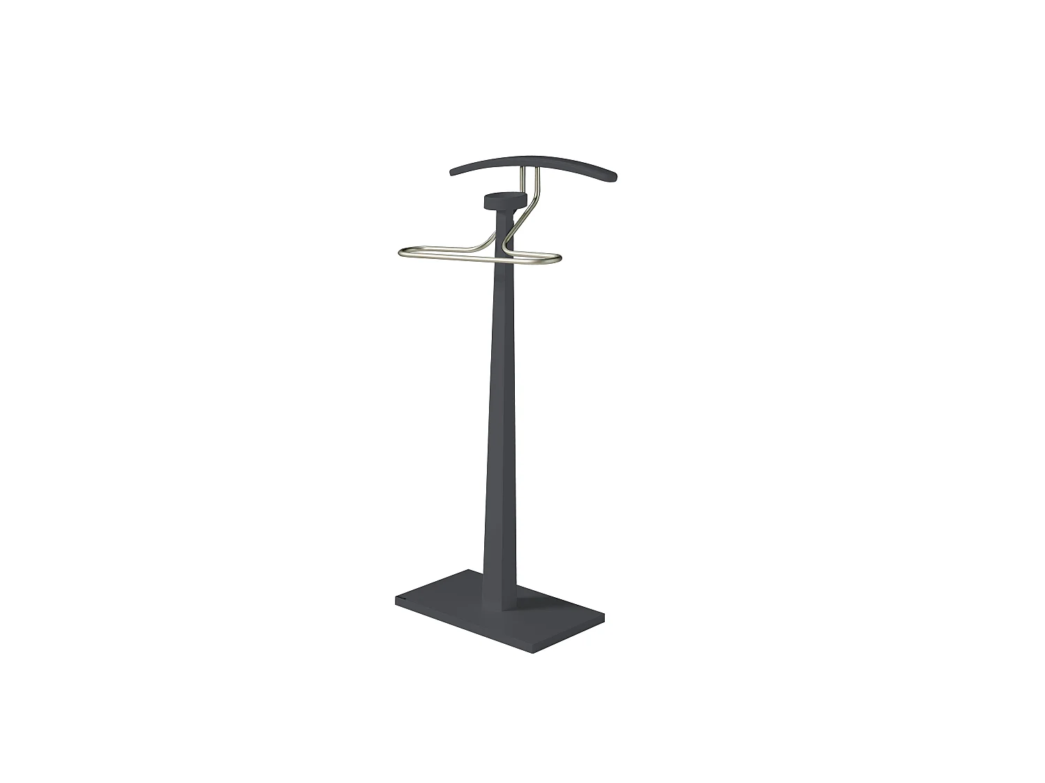 Valet de nuit - H112cm x L46cm x P34cm - hêtre massif gris graphite - Monolithe