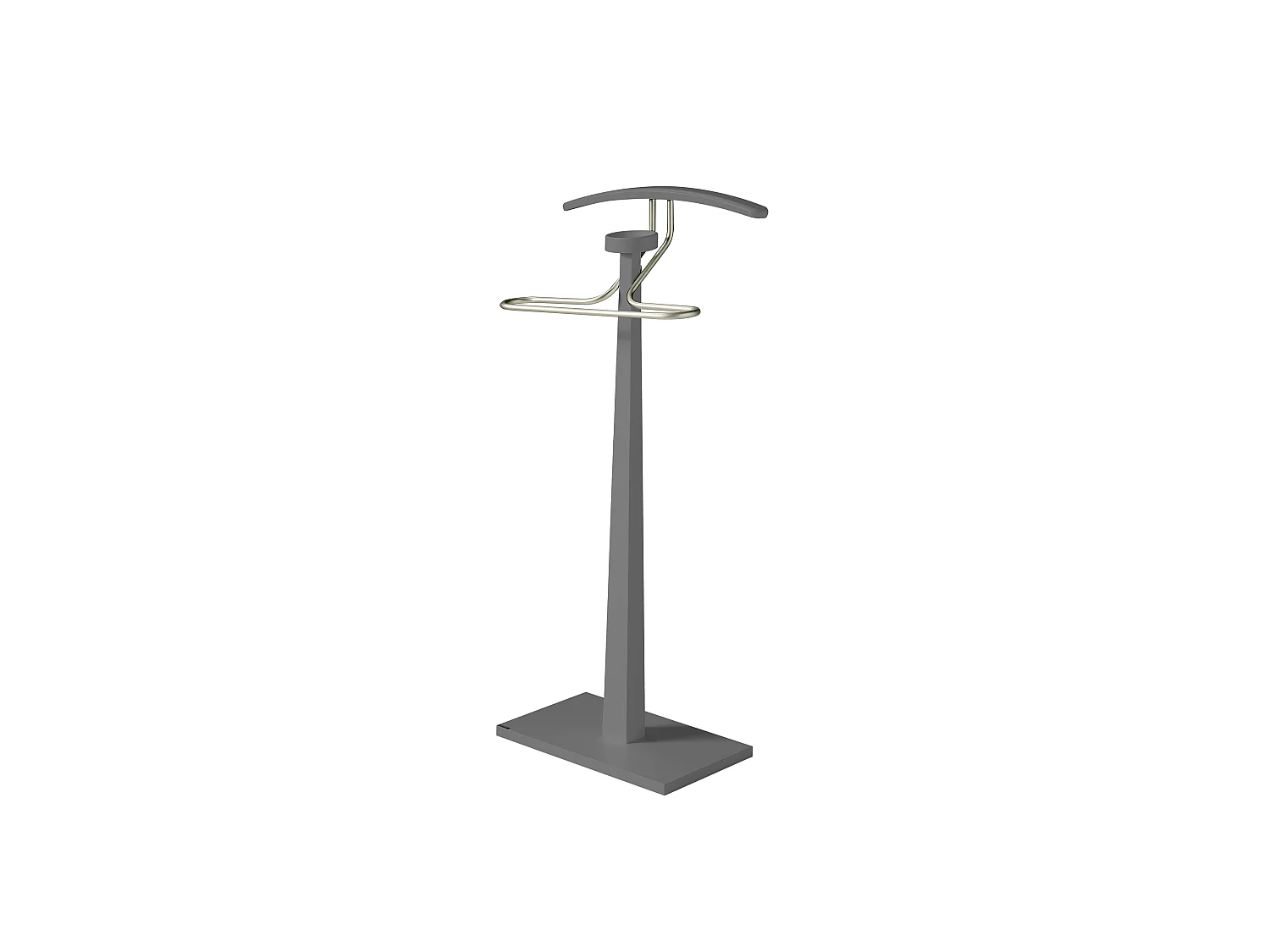 Valet de nuit - H112cm x L46cm x P34cm - hêtre massif gris - Monolithe