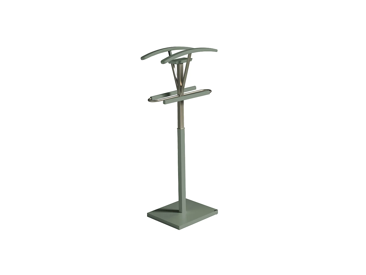 Valet de nuit - H110cm x L47cm x P34cm - hêtre massif vert - Couple