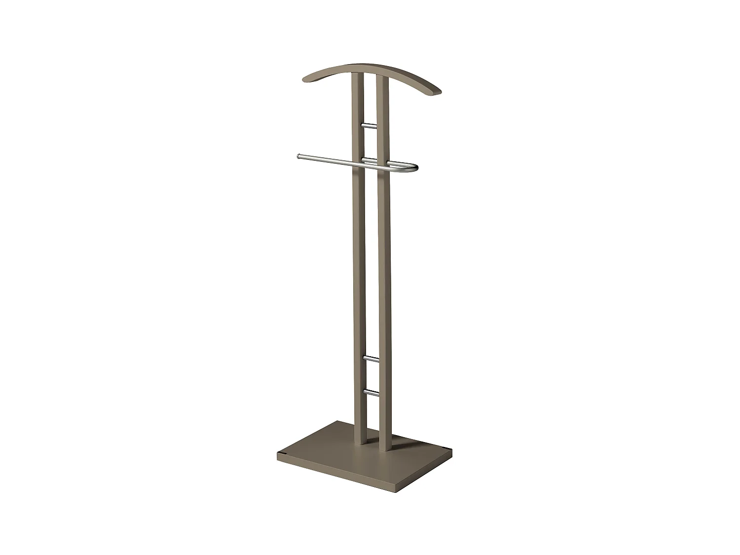 Valet de nuit - H111cm x L46cm x P28cm - hêtre massif moka - Chicago