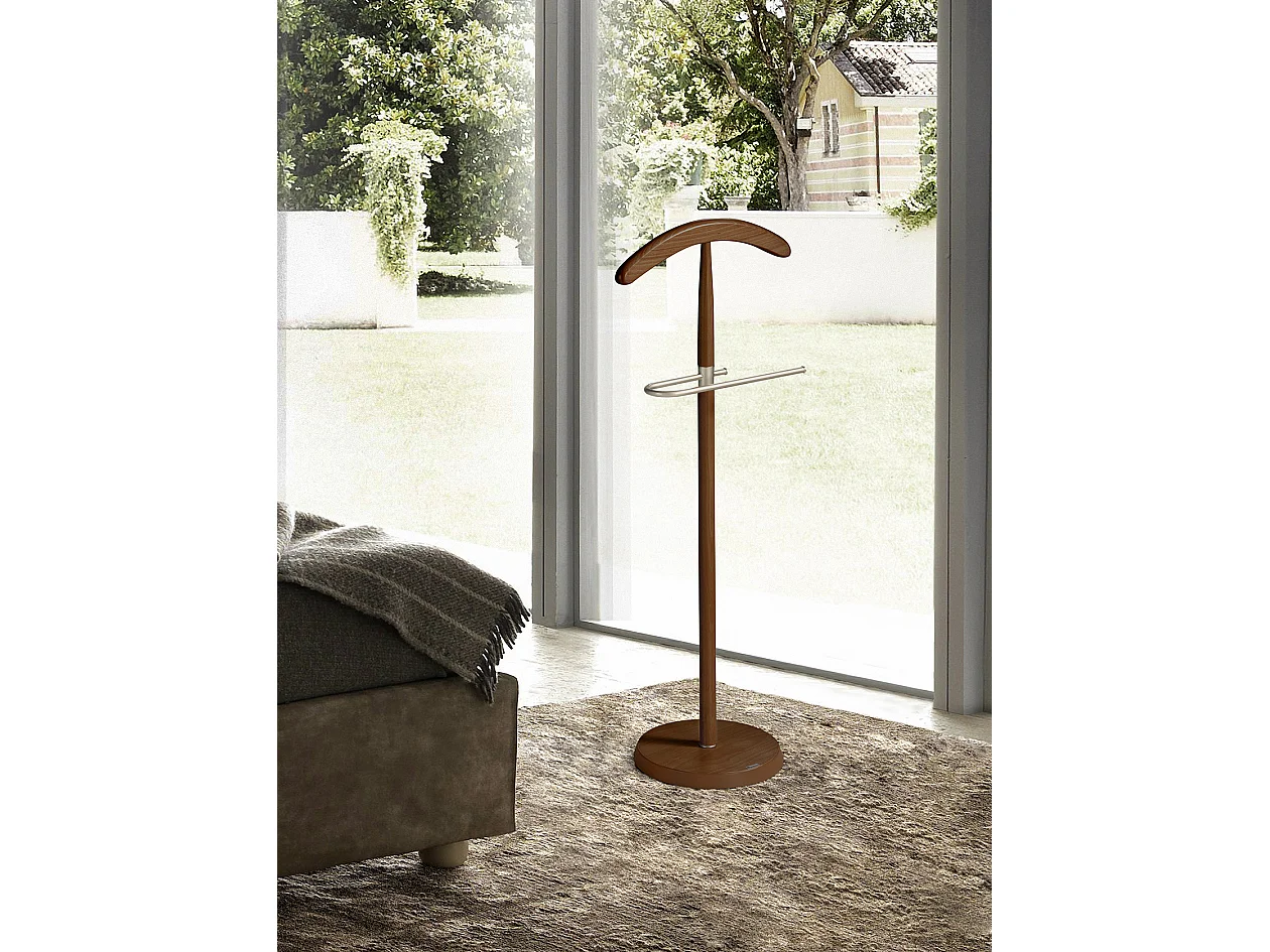 Cabide - A111cm x L44cm x F30cm - faia maciça nogueira - Oxford