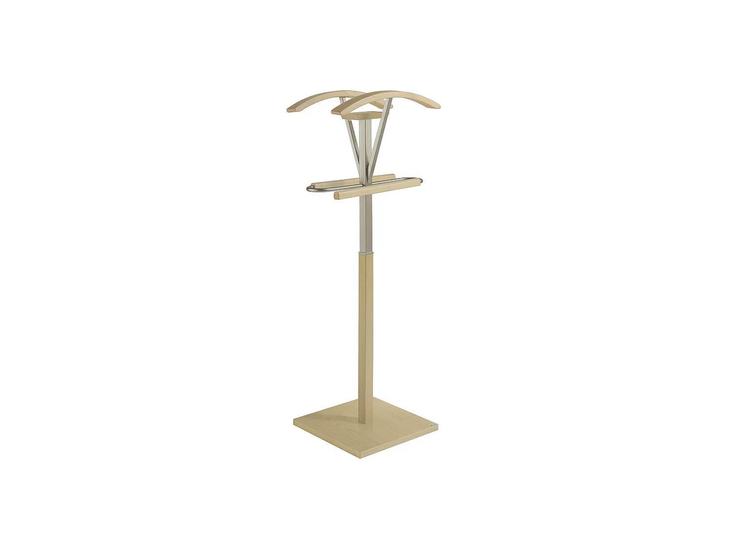 Valet de nuit - H110cm x L47cm x P34cm - hêtre massif naturel - Couple