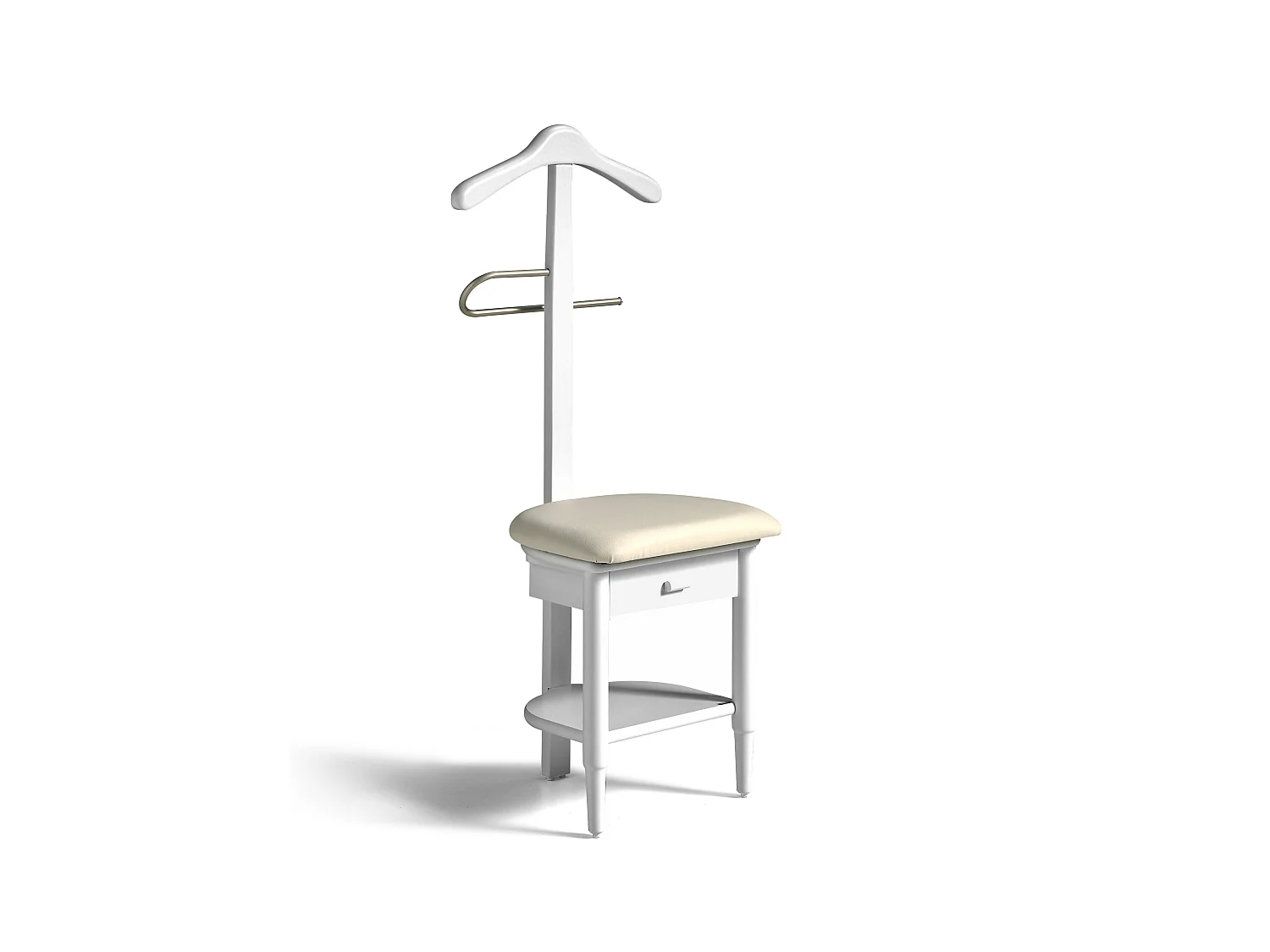 Cabide - A115cm x L45cm x F41cm - faia maciça branco - Stanza