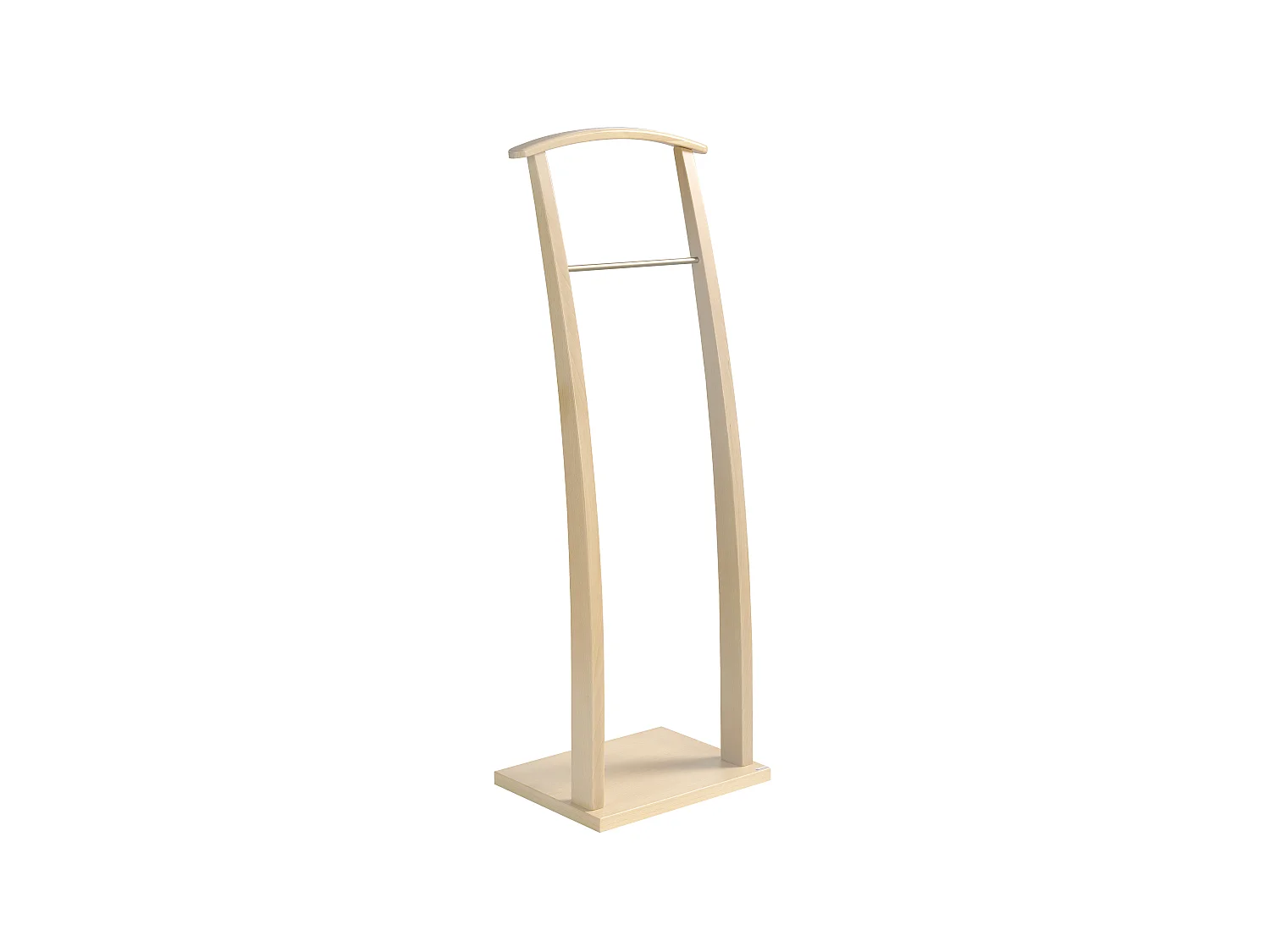 Valet de nuit - H117cm x L40cm x P28cm - hêtre massif chêne clair - Curves