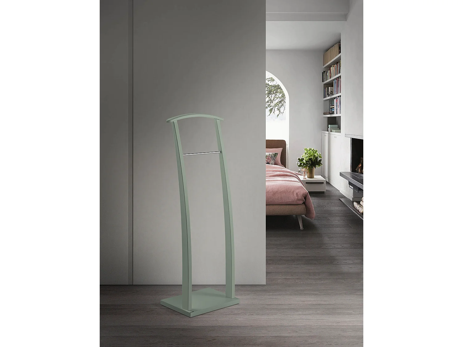 Cabide - A117cm x L40cm x F28cm - faia maciça verde - Curves