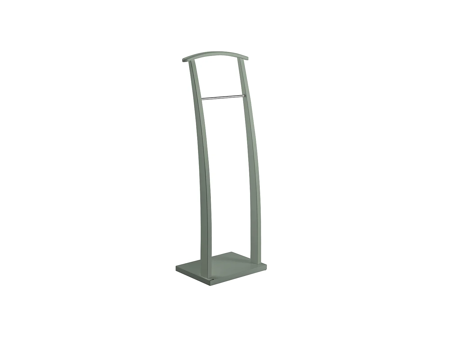 Valet de nuit - H117cm x L40cm x P28cm - hêtre massif vert - Curves