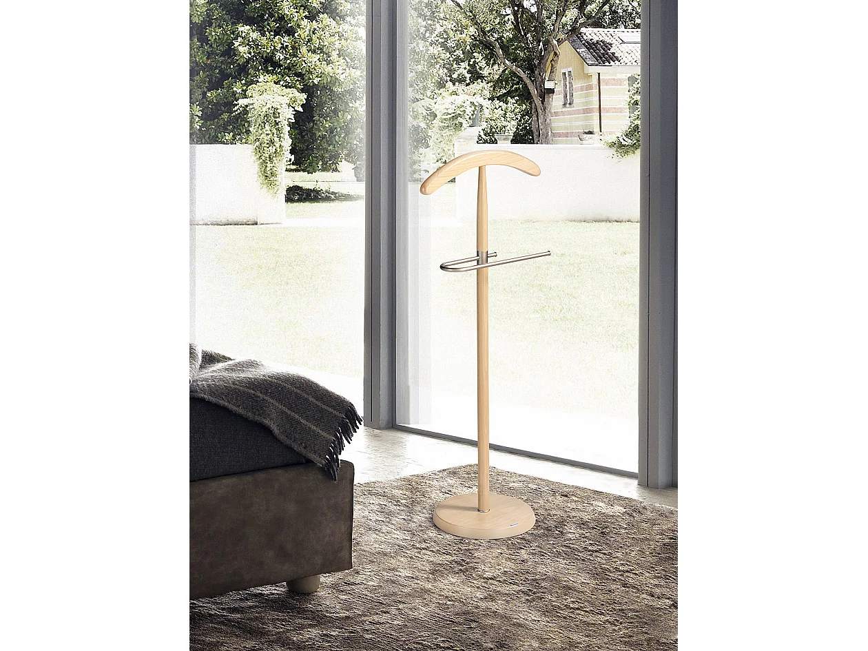 Galán de noche - A111cm x L44cm x F30cm - haya maciza natural - Oxford