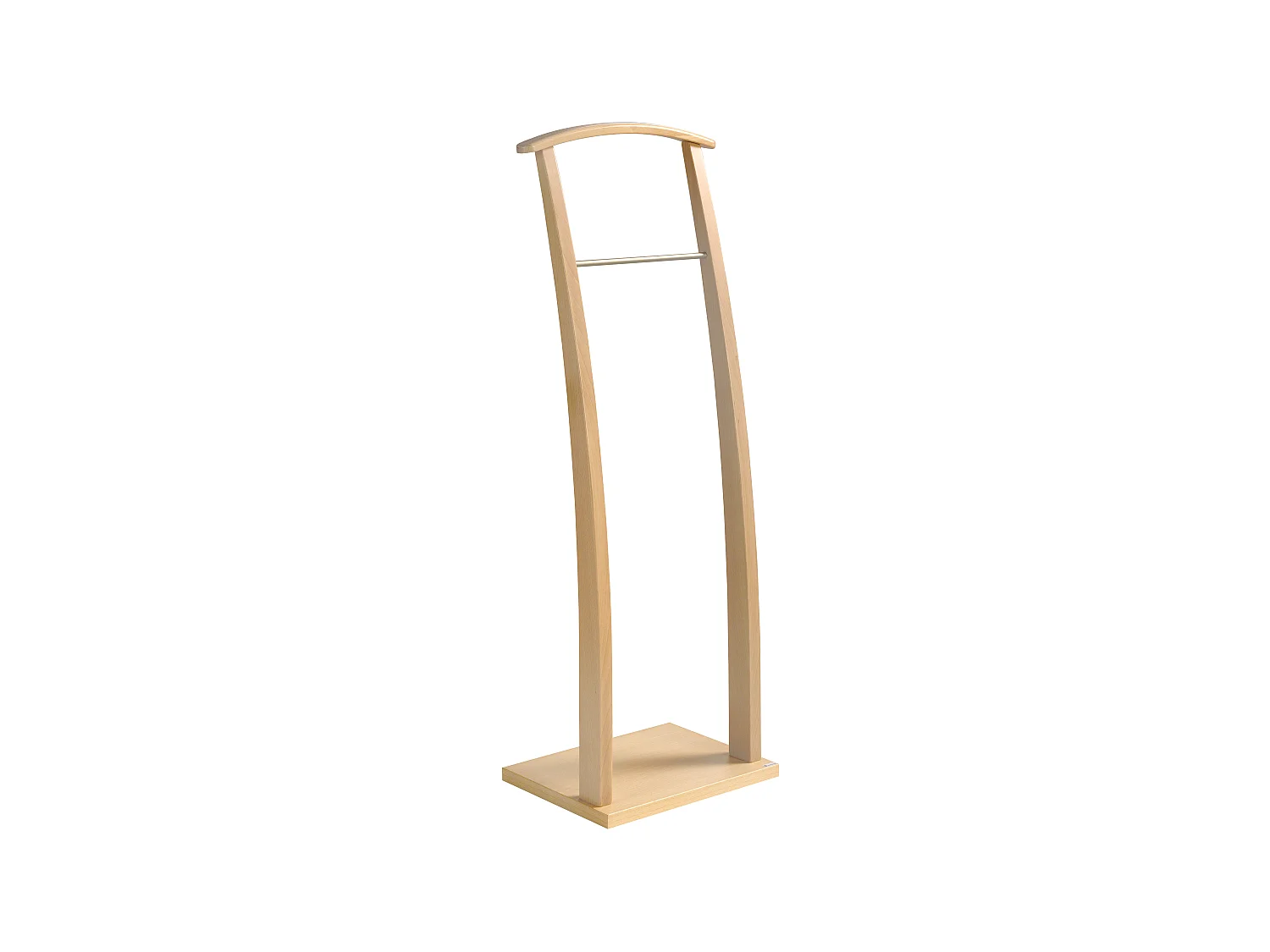 Valet de nuit - H117cm x L40cm x P28cm - hêtre massif naturel - Curves