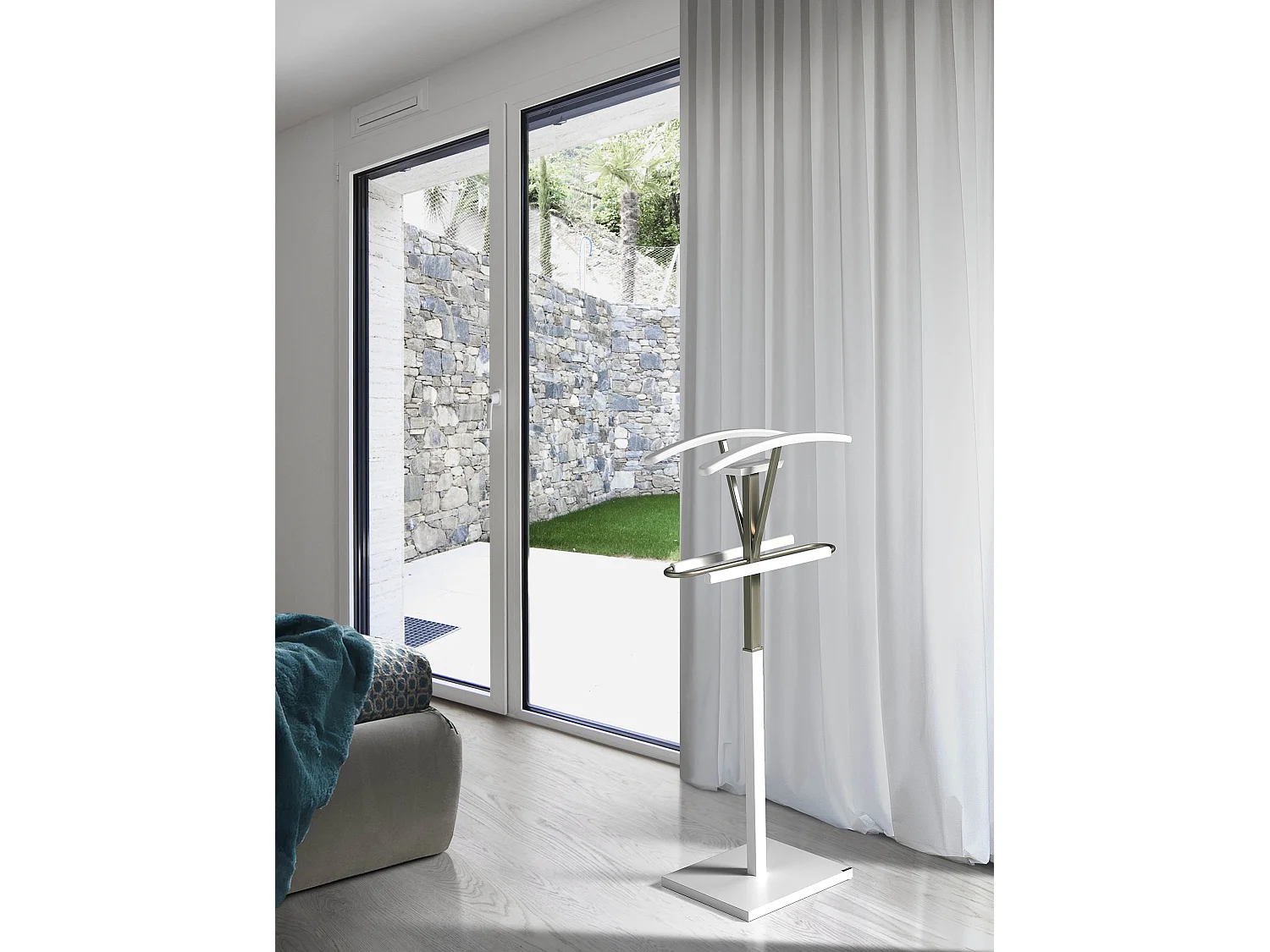 Cabide - A110cm x L47cm x F34cm - faia maciça branco - Couple