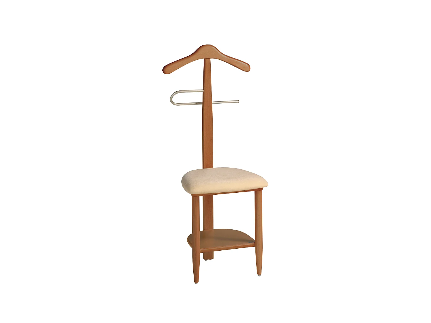 Valet de nuit - H105cm x L45cm x P41cm - hêtre massif cerisier - Sedie