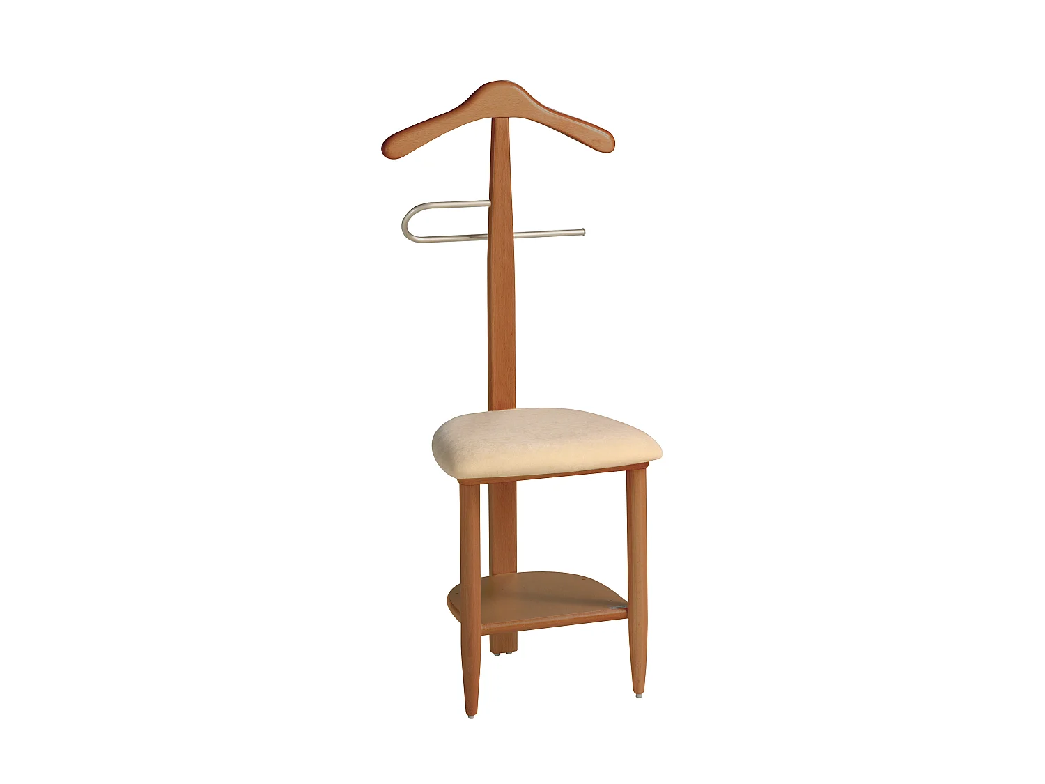 Valet de nuit - H105cm x L45cm x P41cm - hêtre massif cerisier - Sedie