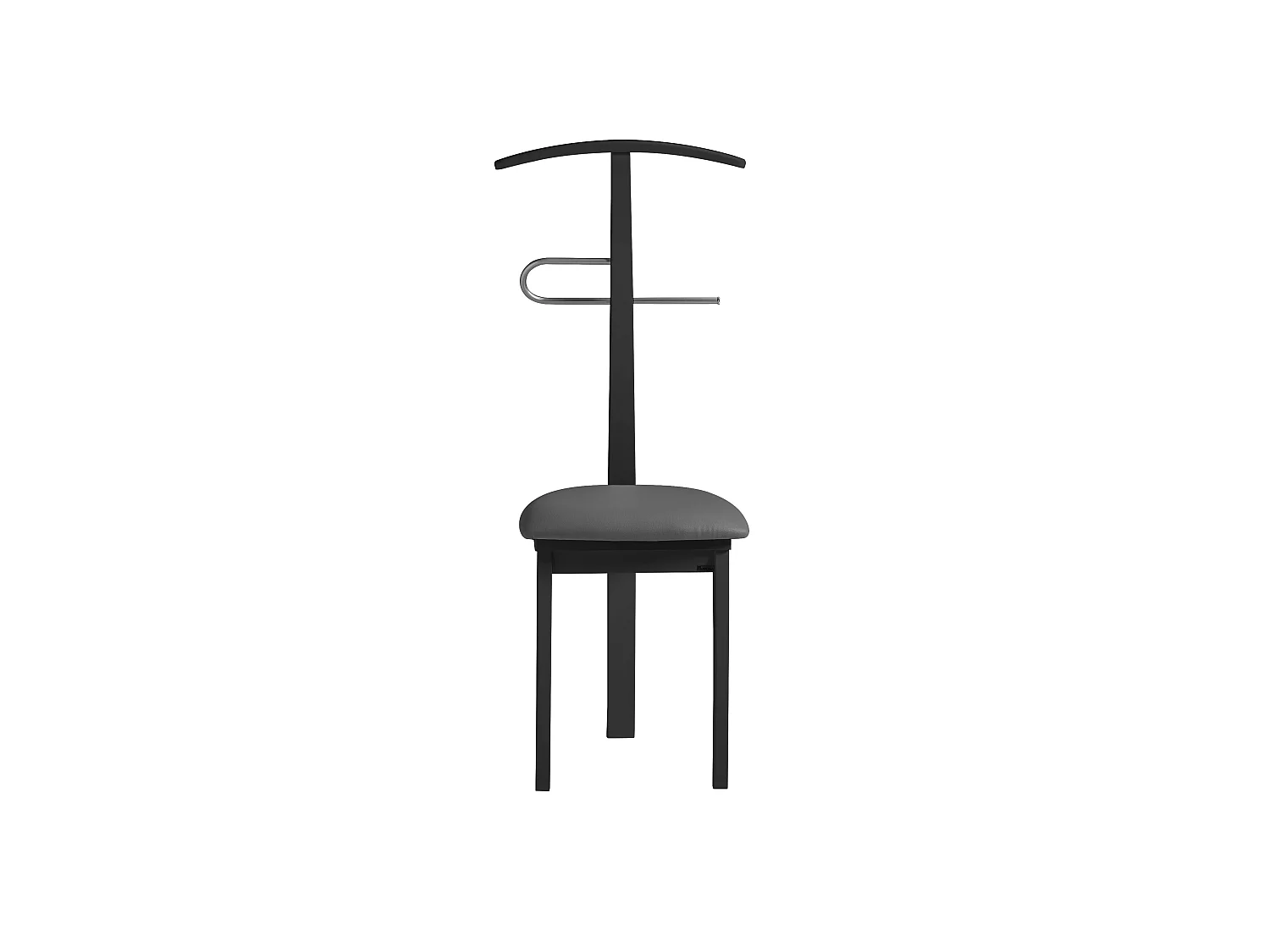 Valet de nuit - H108cm x L46cm x P44cm - hêtre massif noir - Stilizzato