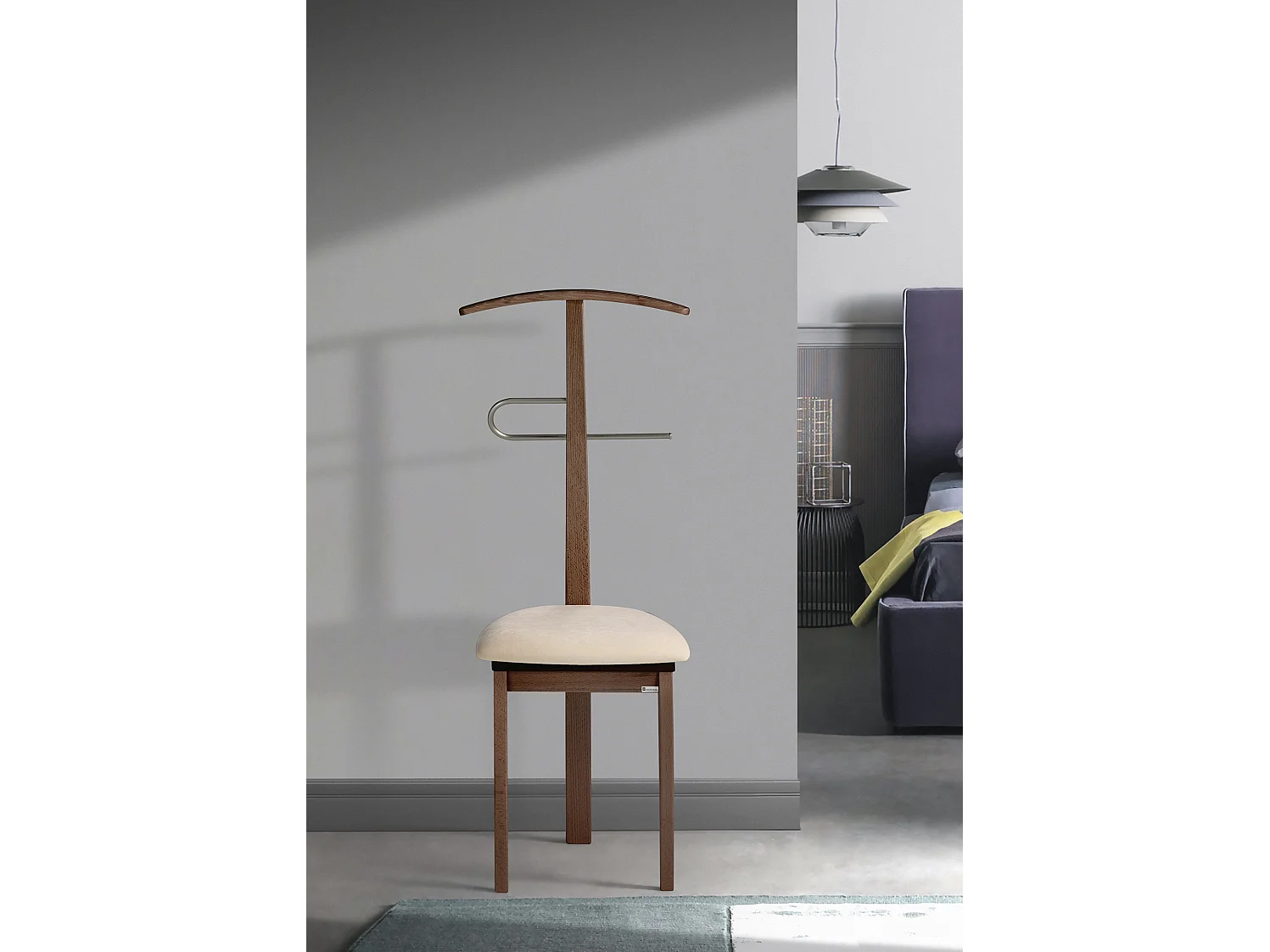 Cabide - A108cm x L46cm x F44cm - faia maciça nogueira - Stilizzato