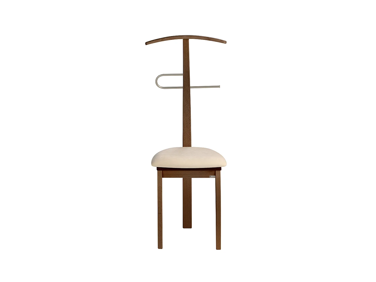 Valet de nuit - H108cm x L46cm x P44cm - hêtre massif noyer - Stilizzato