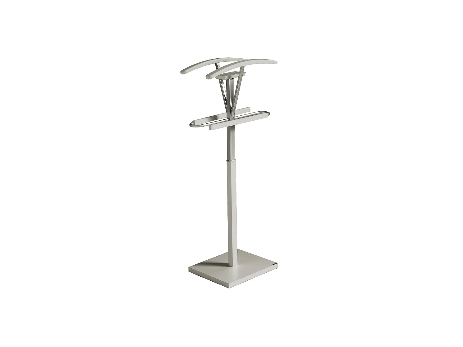 Valet de nuit - H110cm x L47cm x P34cm - hêtre massif taupe - Couple