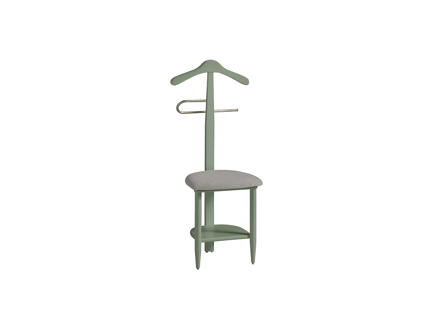 Valet de nuit - H105cm x L45cm x P41cm - hêtre massif vert - Sedie