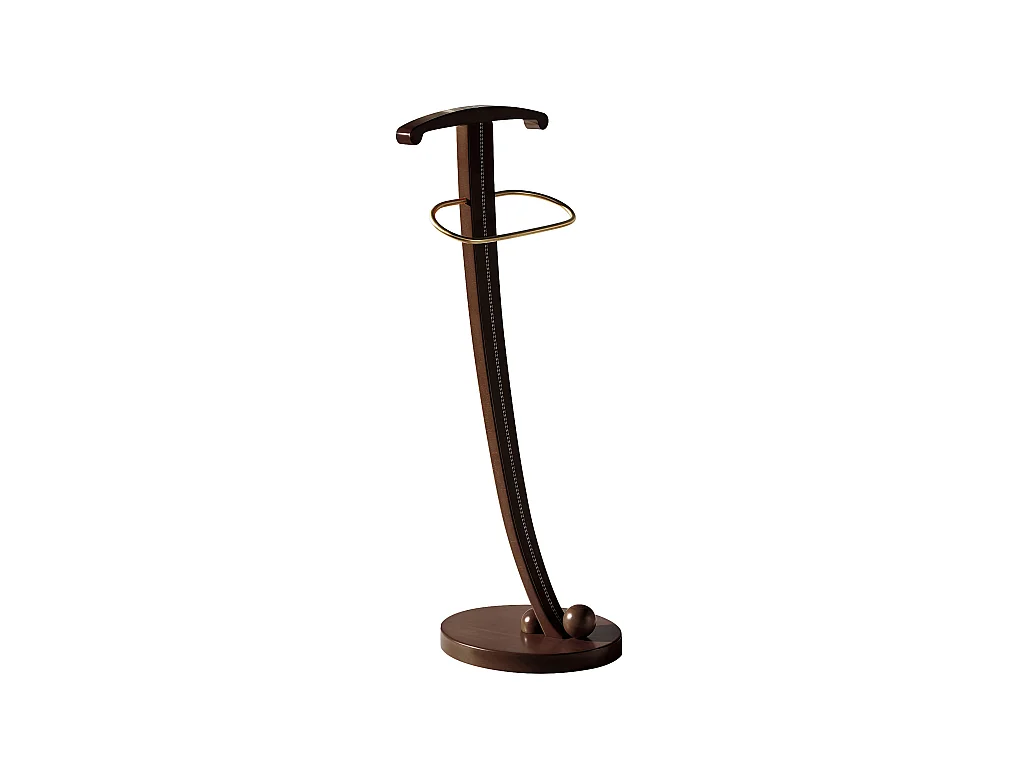 Valet de nuit - H115cm x L41cm x P33cm - hêtre massif wenge - Luxor