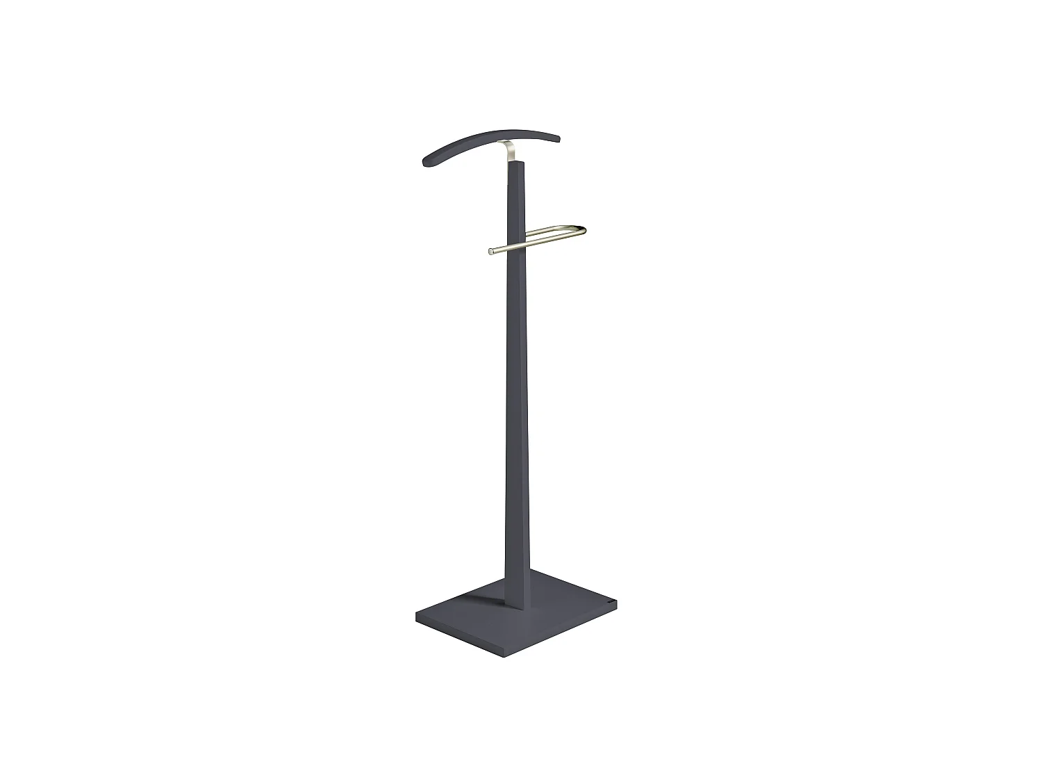 Valet de nuit - H114cm x L48cm x P28cm - hêtre massif gris graphite - Smart
