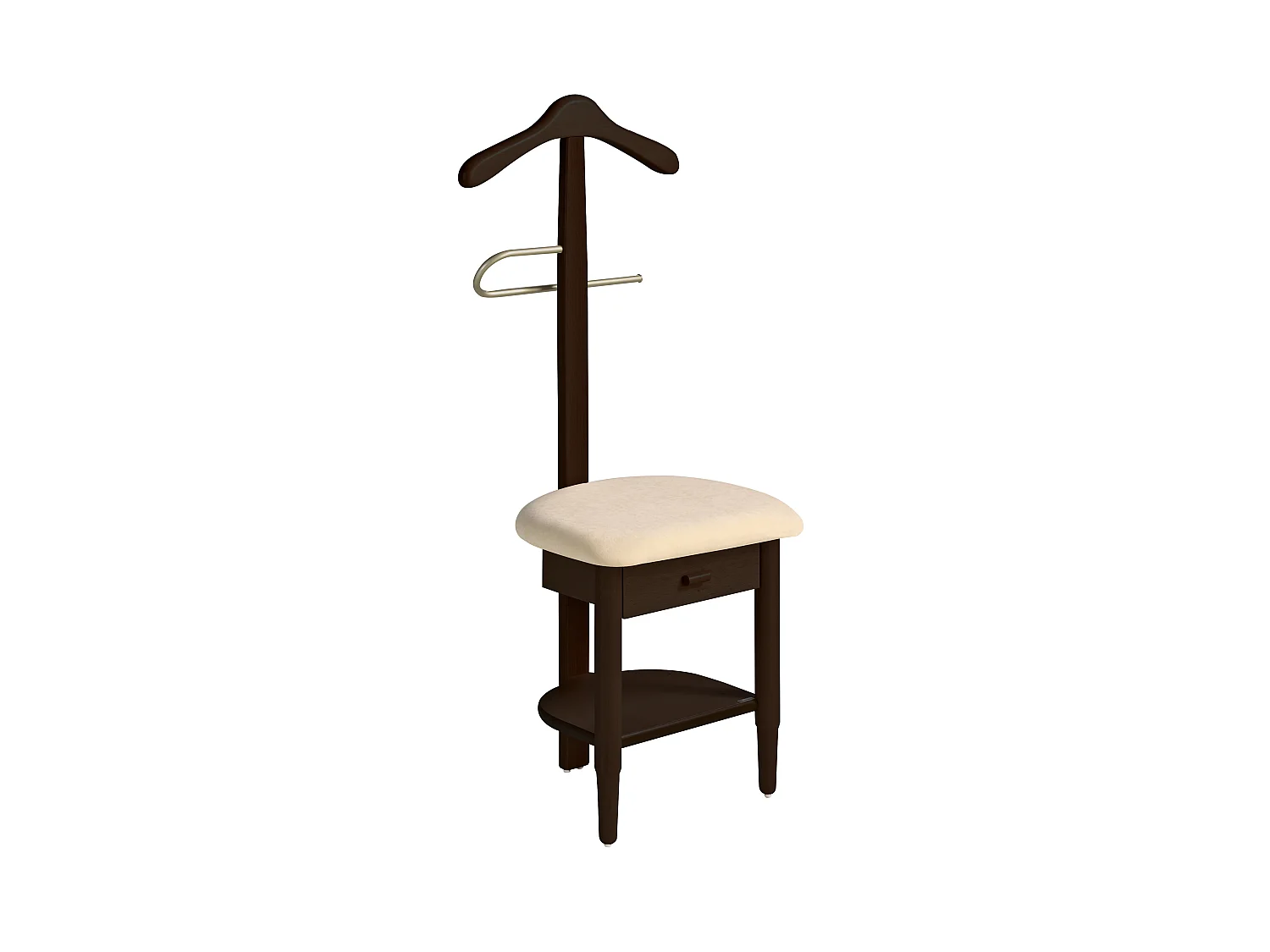 Valet de nuit - H115cm x L45cm x P41cm - hêtre massif wenge - Stanza