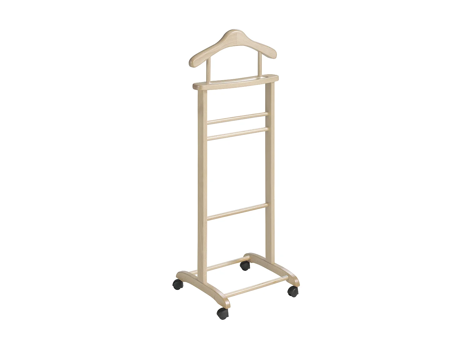 Cabide com rodas - A110cm x L45cm x F34cm - faia maciça carvalho - Lyon