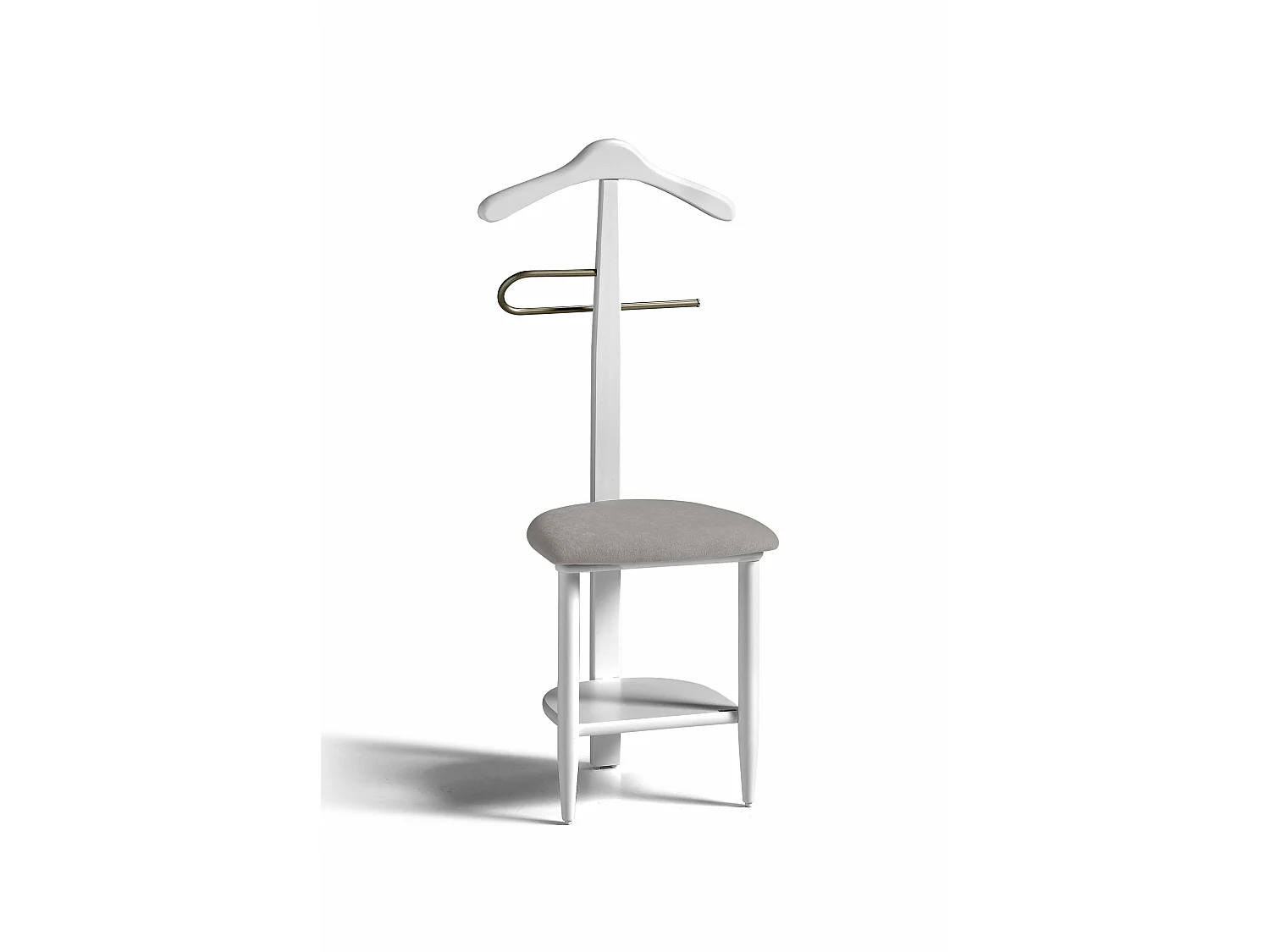 Cabide - A105cm x L45cm x F41cm - faia maciça branco - Sedie