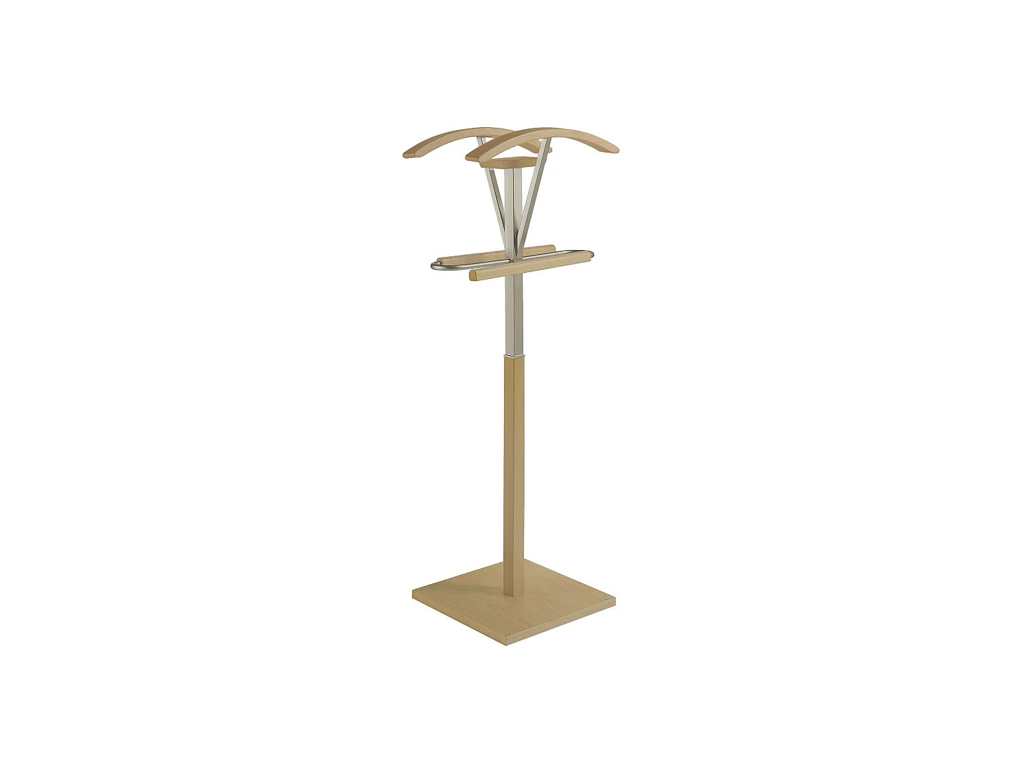 Valet de nuit - H110cm x L47cm x P34cm - hêtre massif chêne clair - Couple