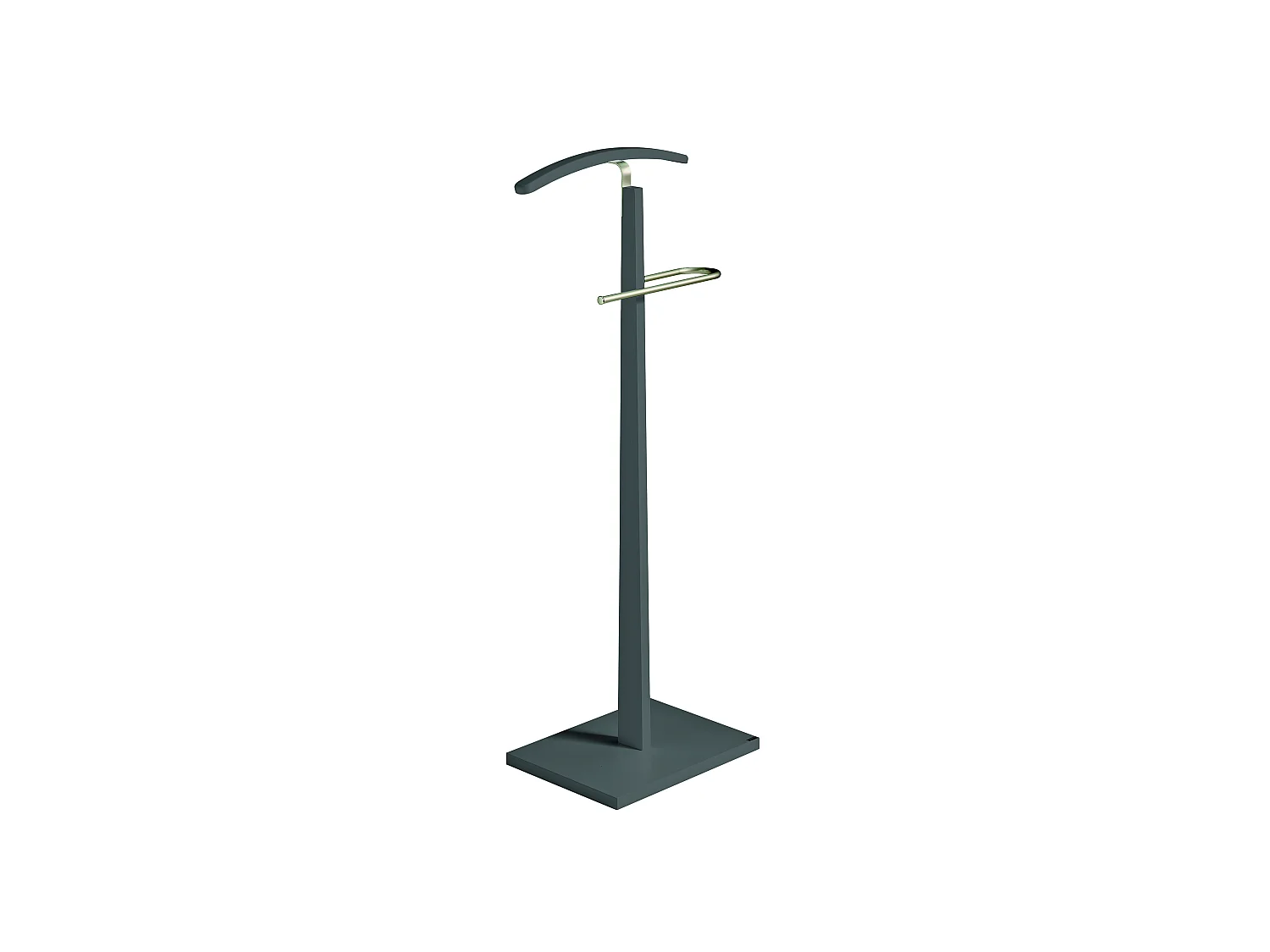 Valet de nuit - H114cm x L48cm x P28cm - hêtre massif gris - Smart