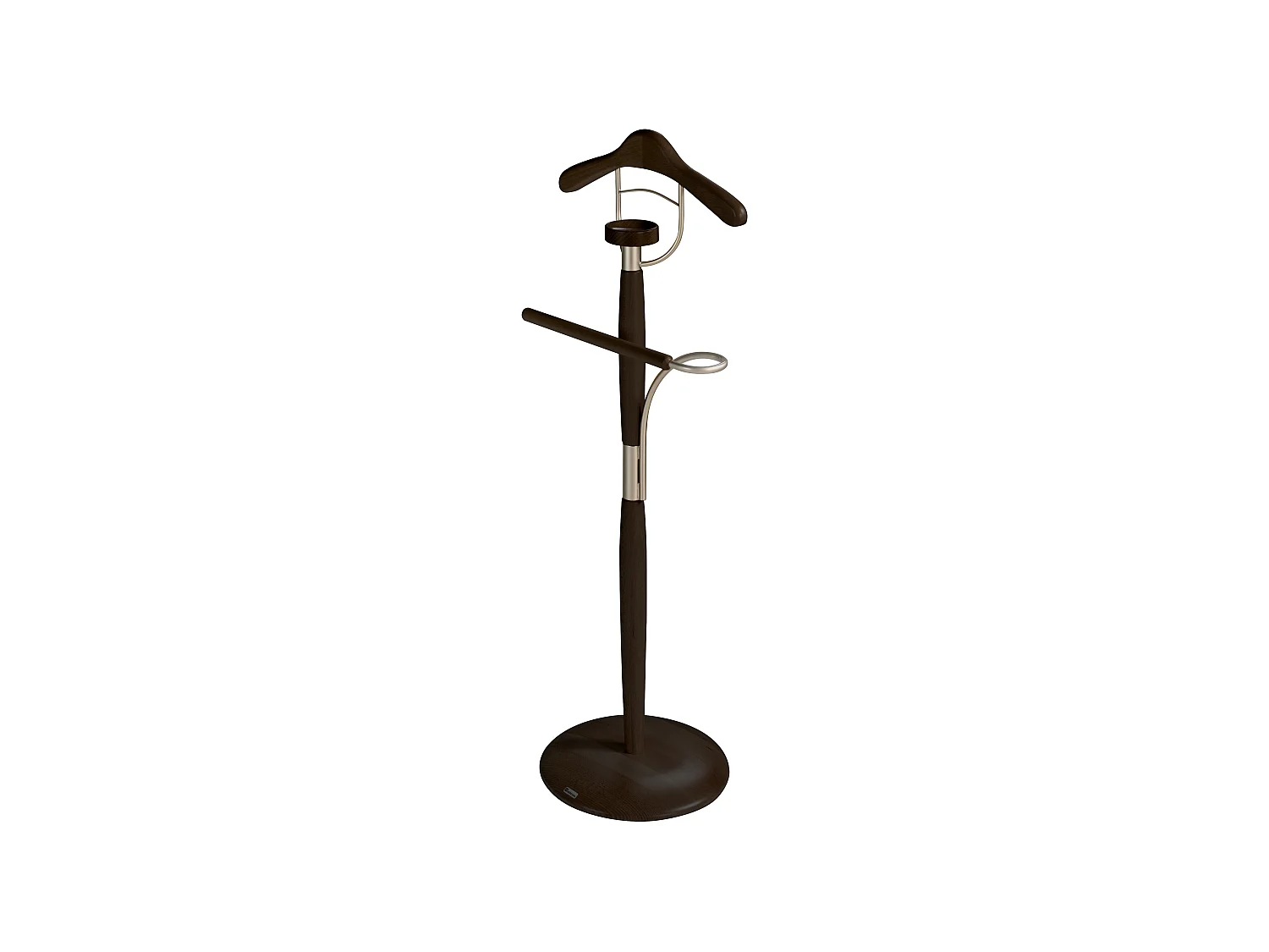 Valet de nuit - H110cm x L45cm x P32cm - hêtre massif wenge - Milano