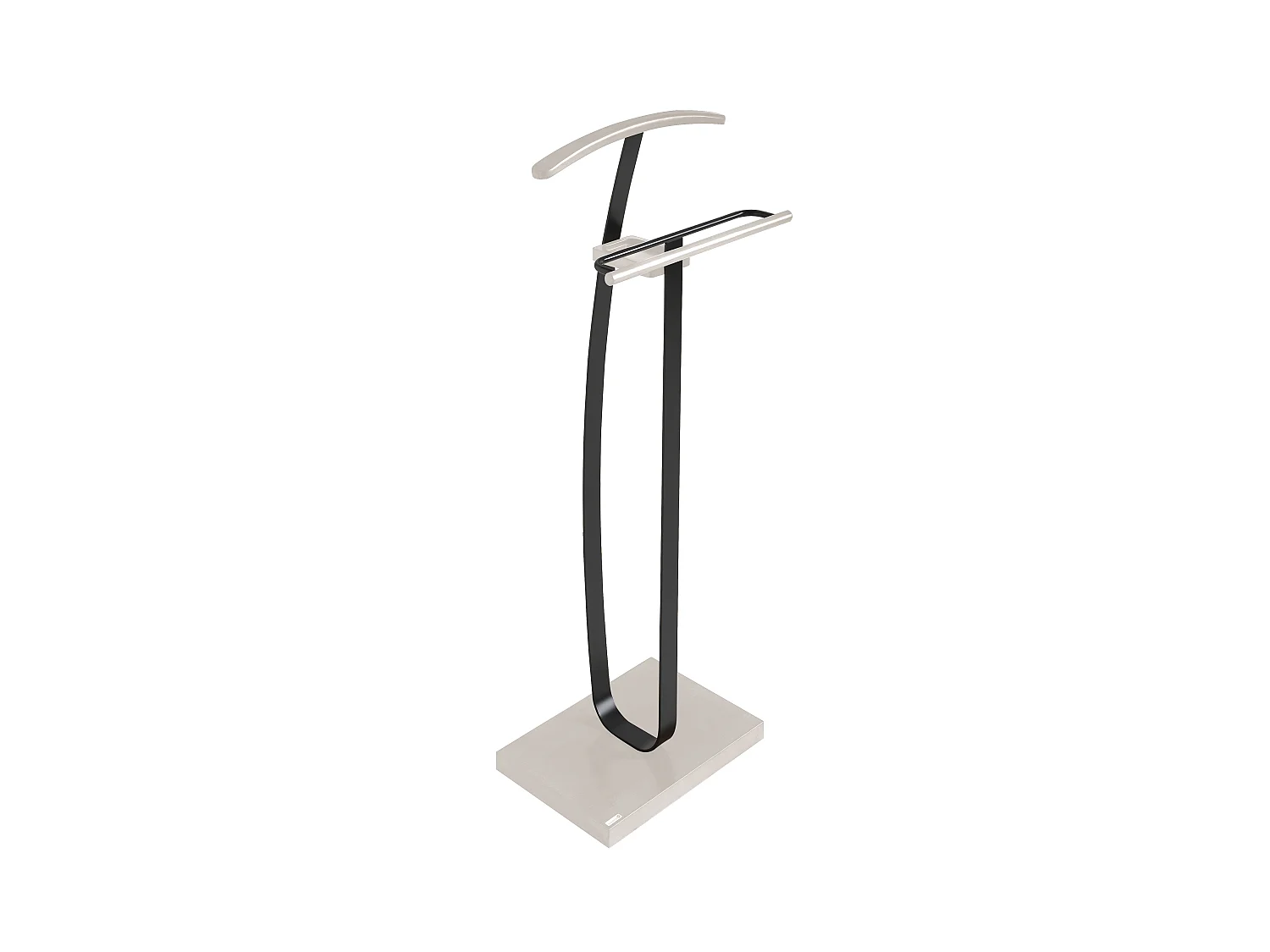 Valet de nuit - H115cm x L48cm x P30cm - hêtre massif taupe/gris graphite - City
