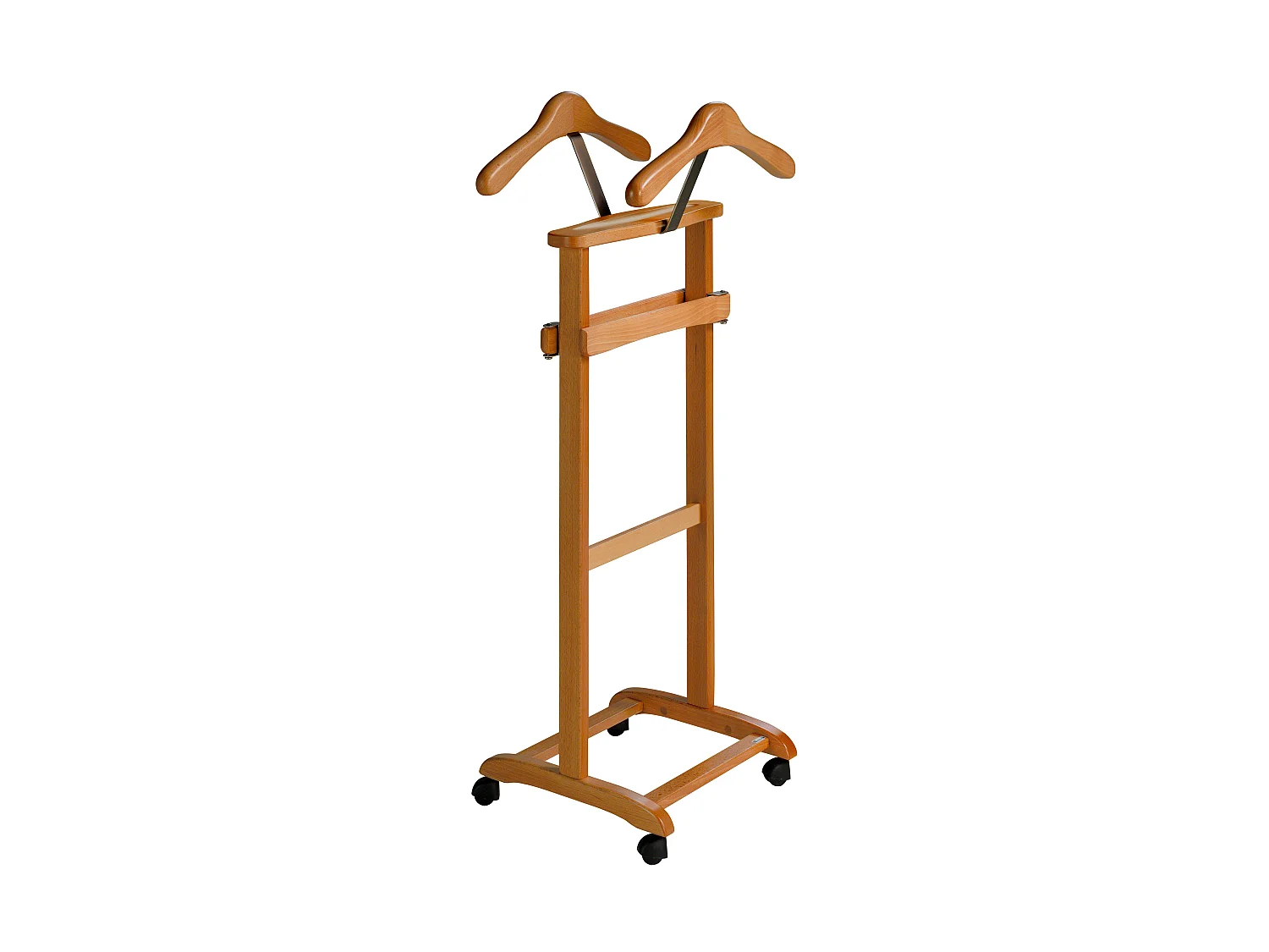 Cabide com rodas - A110cm x L47cm x F35cm - faia maciça cerejeira - Double