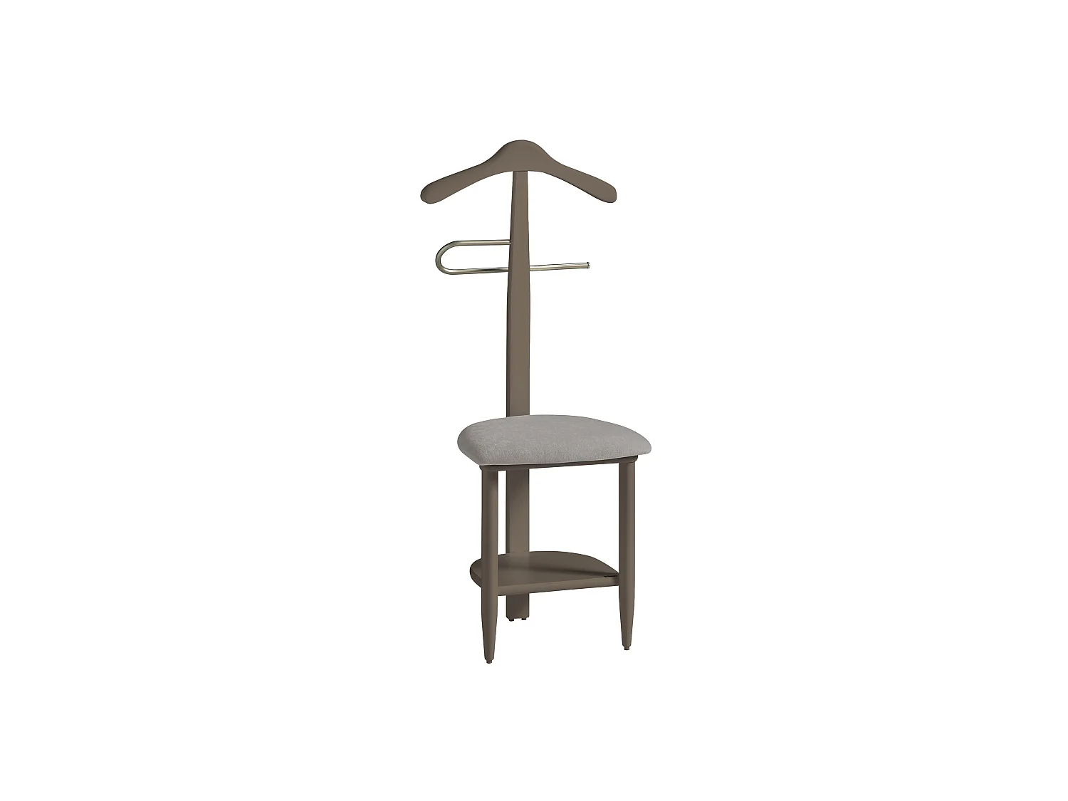 Valet de nuit - H105cm x L45cm x P41cm - hêtre massif moka - Sedie