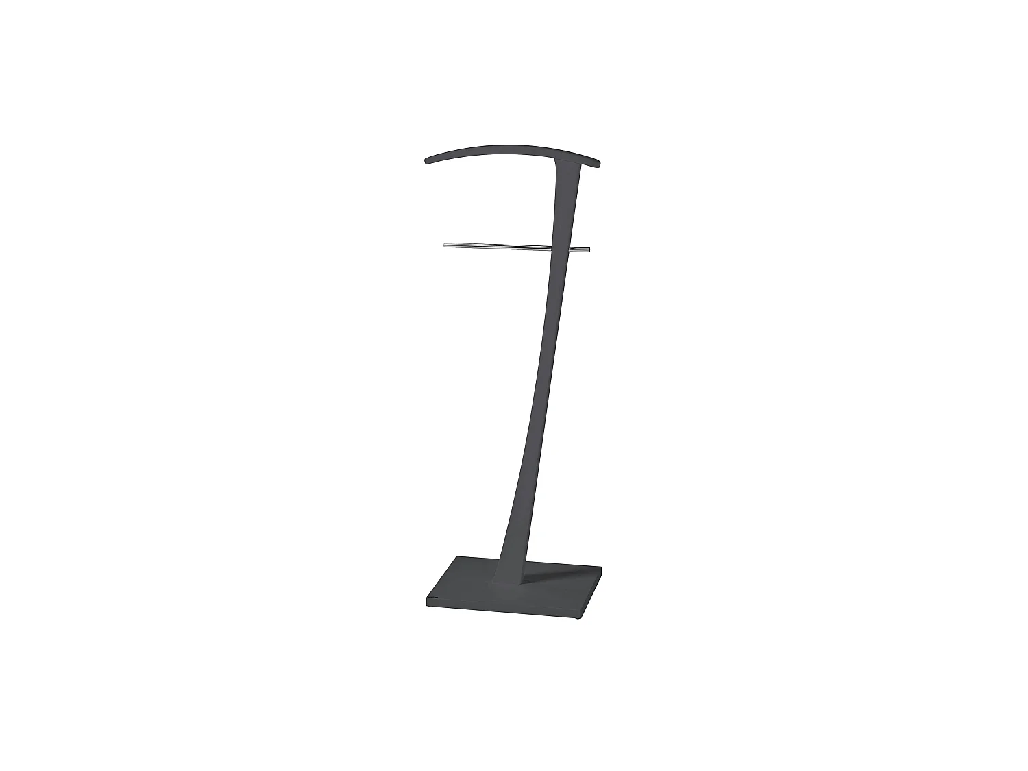 Valet de nuit - H115cm x L48cm x P28cm - hêtre massif gris graphite - Lindes